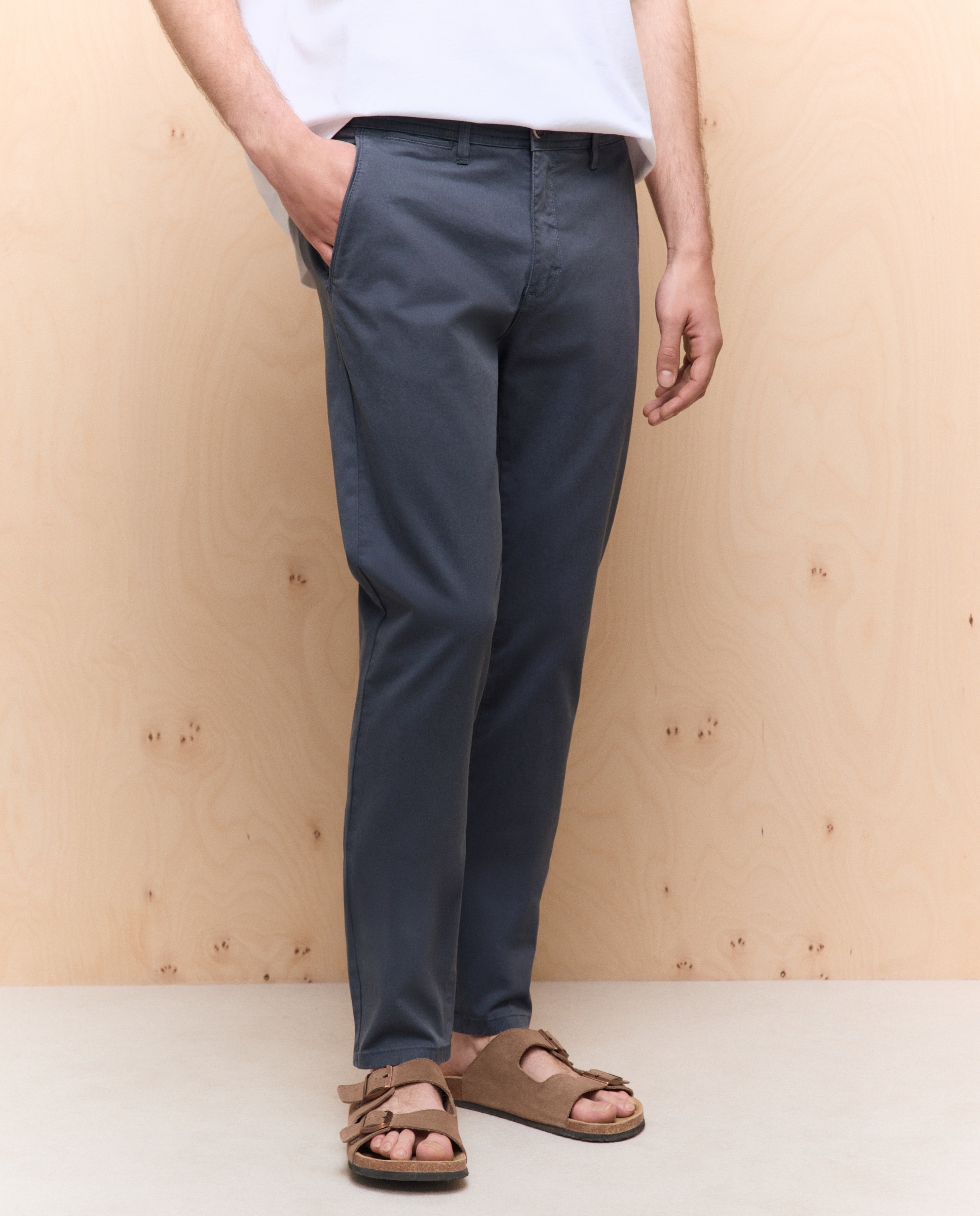 Imagen 2 de Chino de hombre skinny stretch - Easy Wear - Azul oscuro Azul oscuro