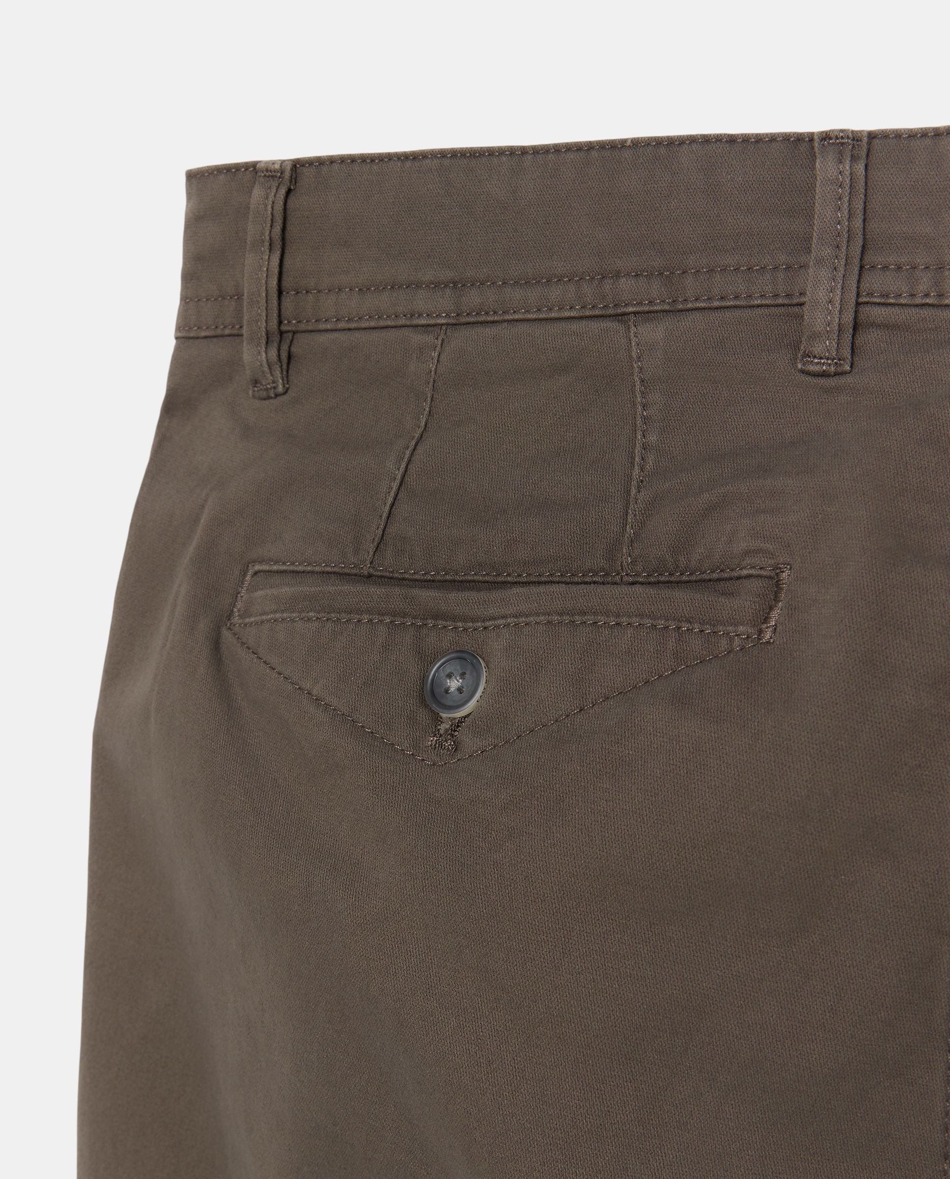 Imagen 5 de Chino de hombre straight stretch - Easy Wear - Marrón Marrón