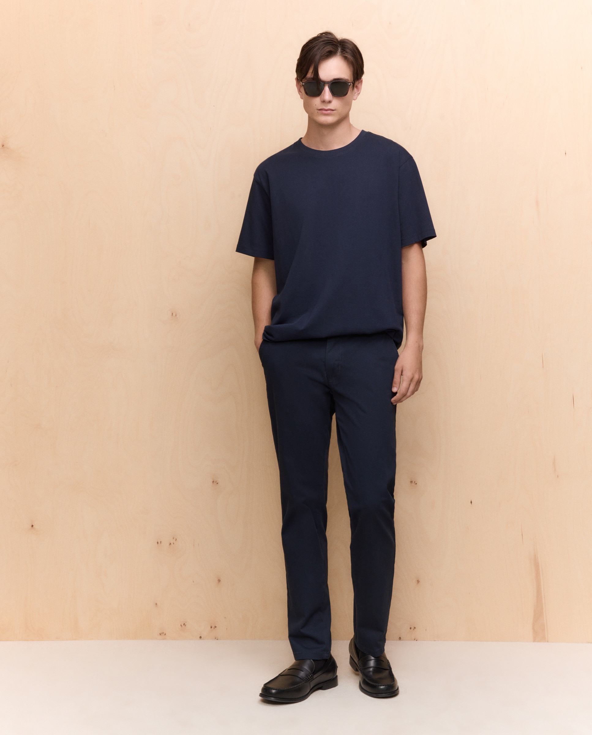 Imagen 1 de Chino de hombre straight stretch - Easy Wear - Azul marino Azul marino