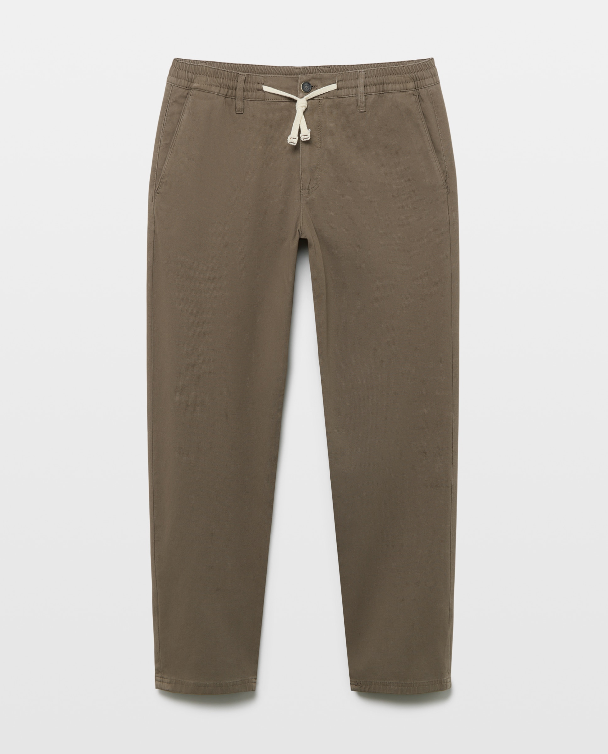 Chino cordón de hombre slim stretch - Easy Wear - Marrón Marrón-4