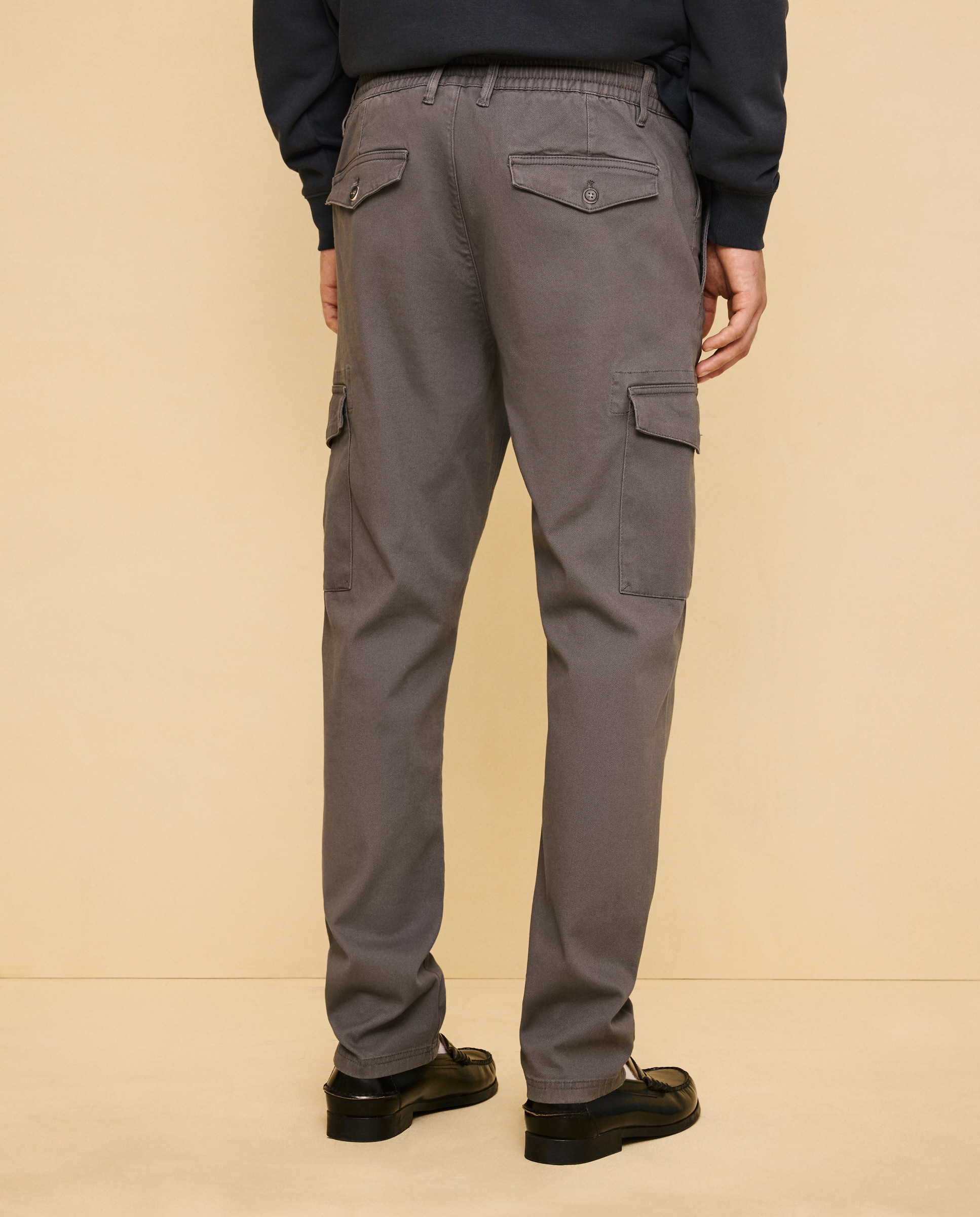 Pantalón de algodón multibolsillos cordón de hombre slim stretch - Easy Wear - 830 Antracita 830 Antracita-3