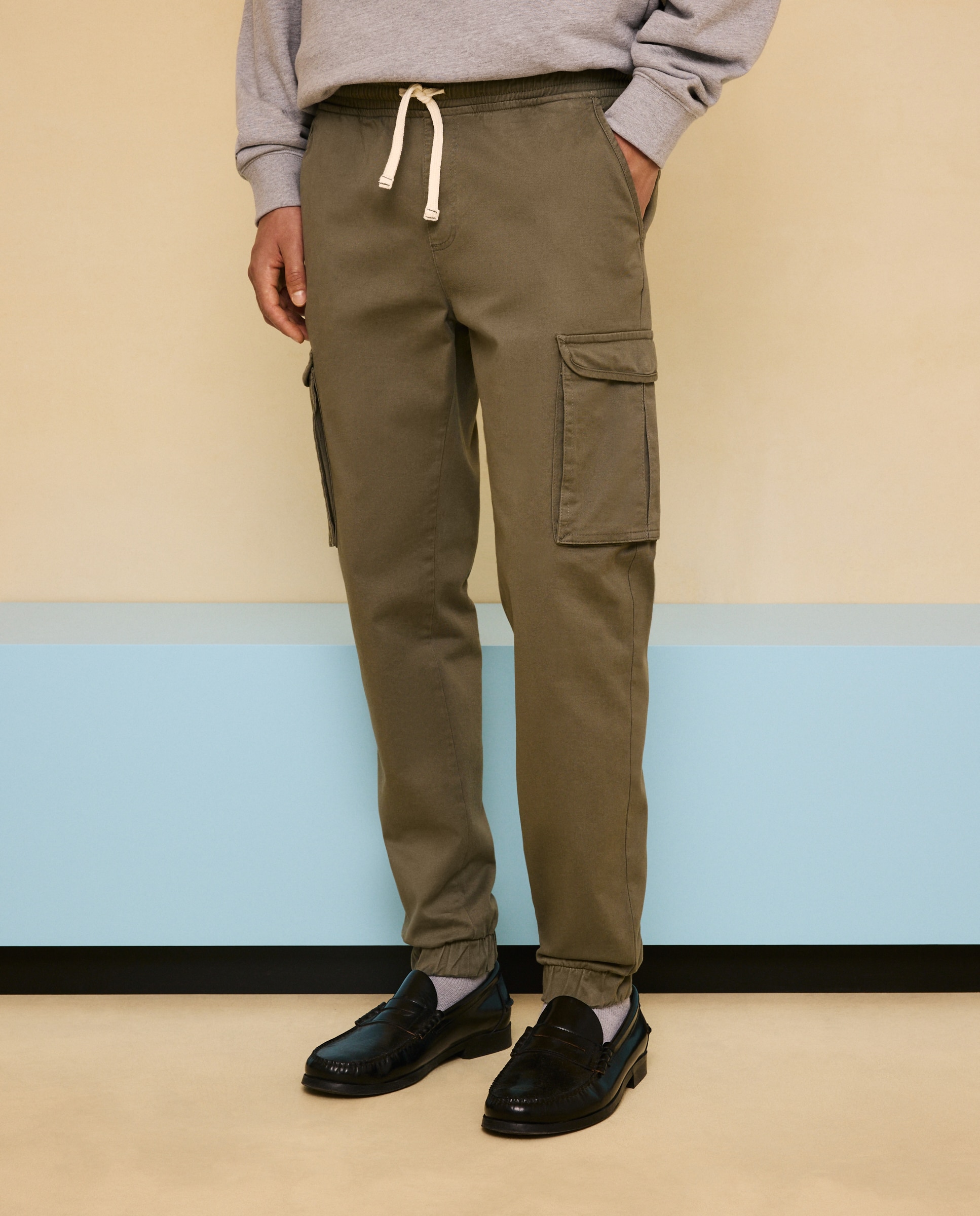 Imagen 2 de Pantalón jogger multibolsillos de hombre stretch - Easy Wear - 520 Kaki 520 Kaki