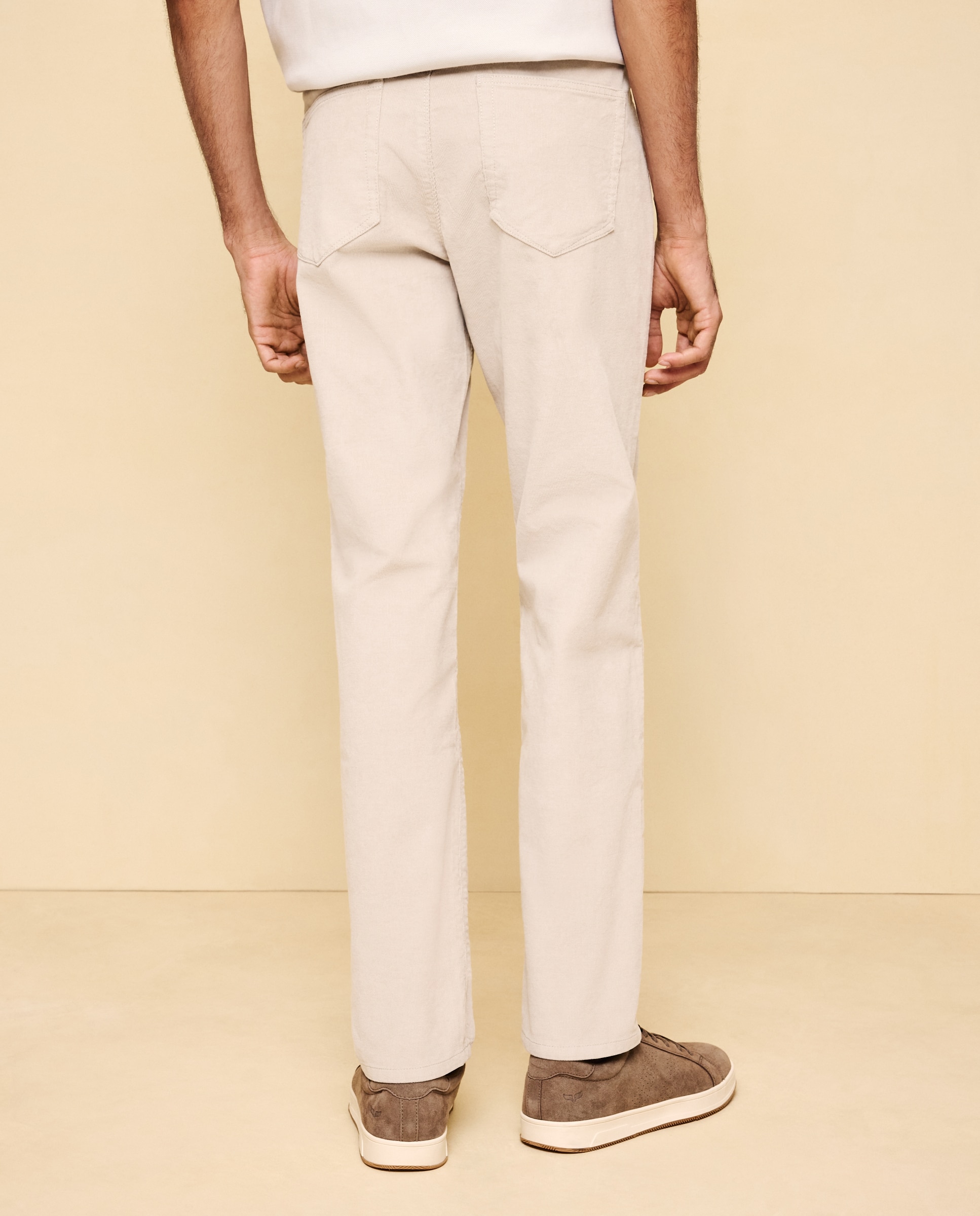 Pantalón pana stretch cinco bolsillos slim de hombre - Easy Wear - Hielo Hielo-3