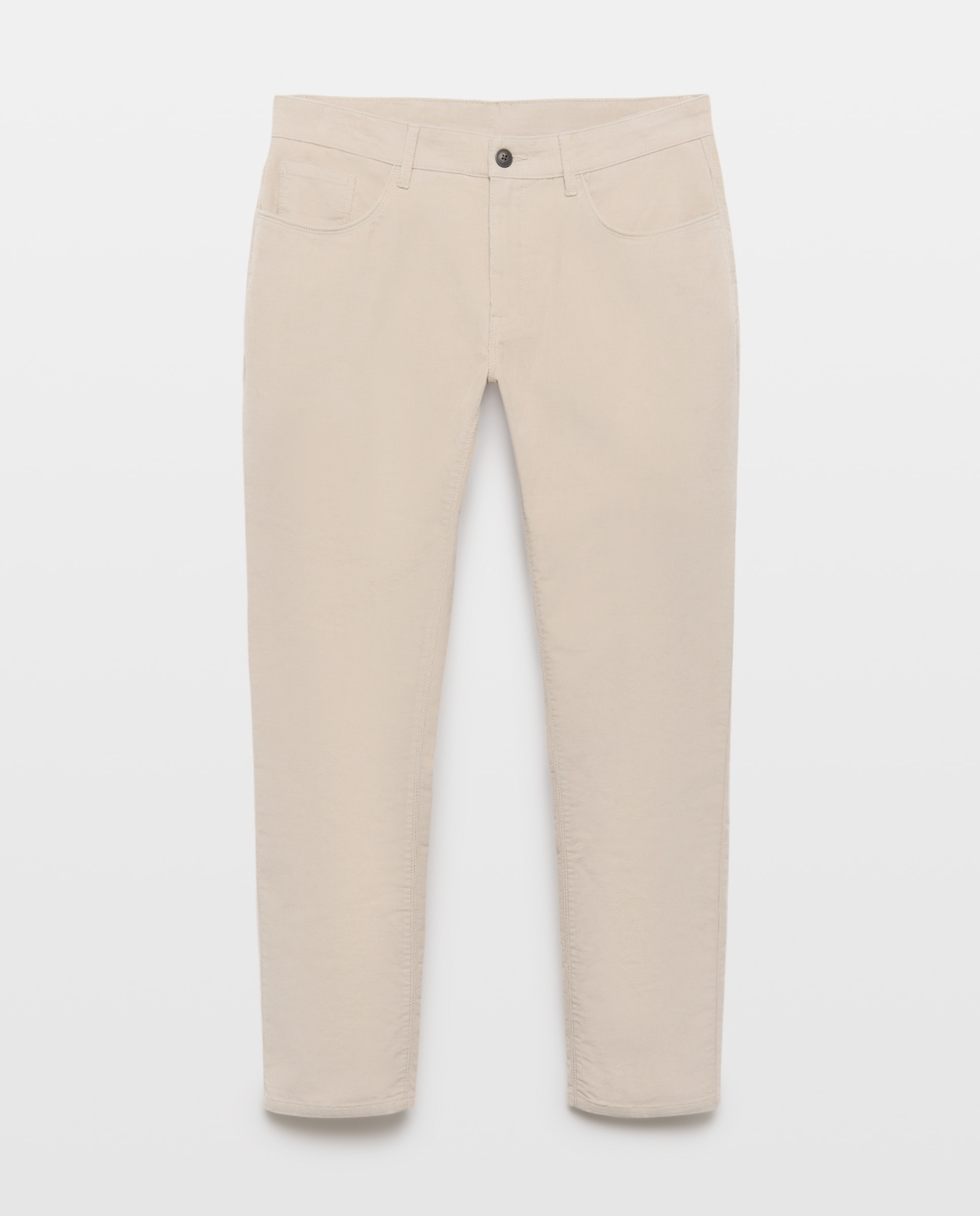 Pantalón pana stretch cinco bolsillos slim de hombre - Easy Wear - Hielo Hielo-4