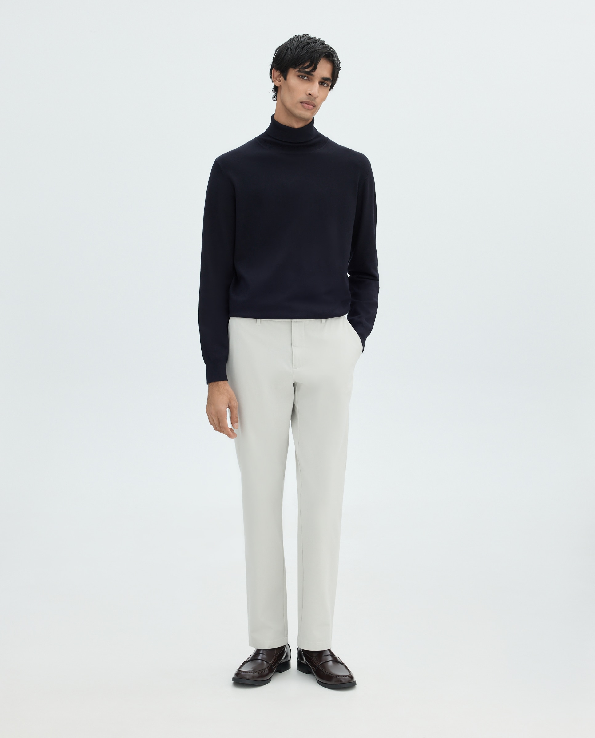 Chino de hombre slim bi-stretch - Easy Wear - Hielo Hielo-1