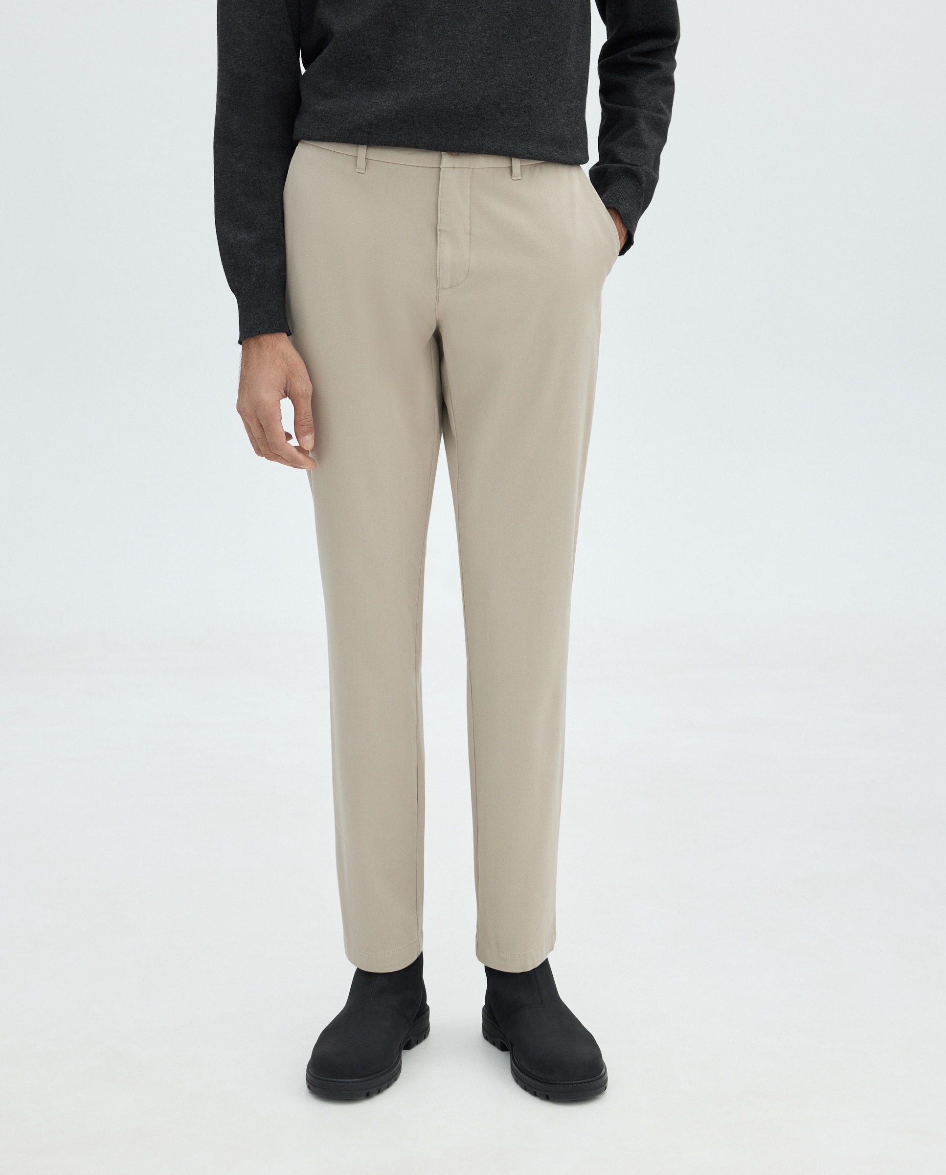 Chino de hombre slim bi-stretch - Easy Wear - Beige Beige-2
