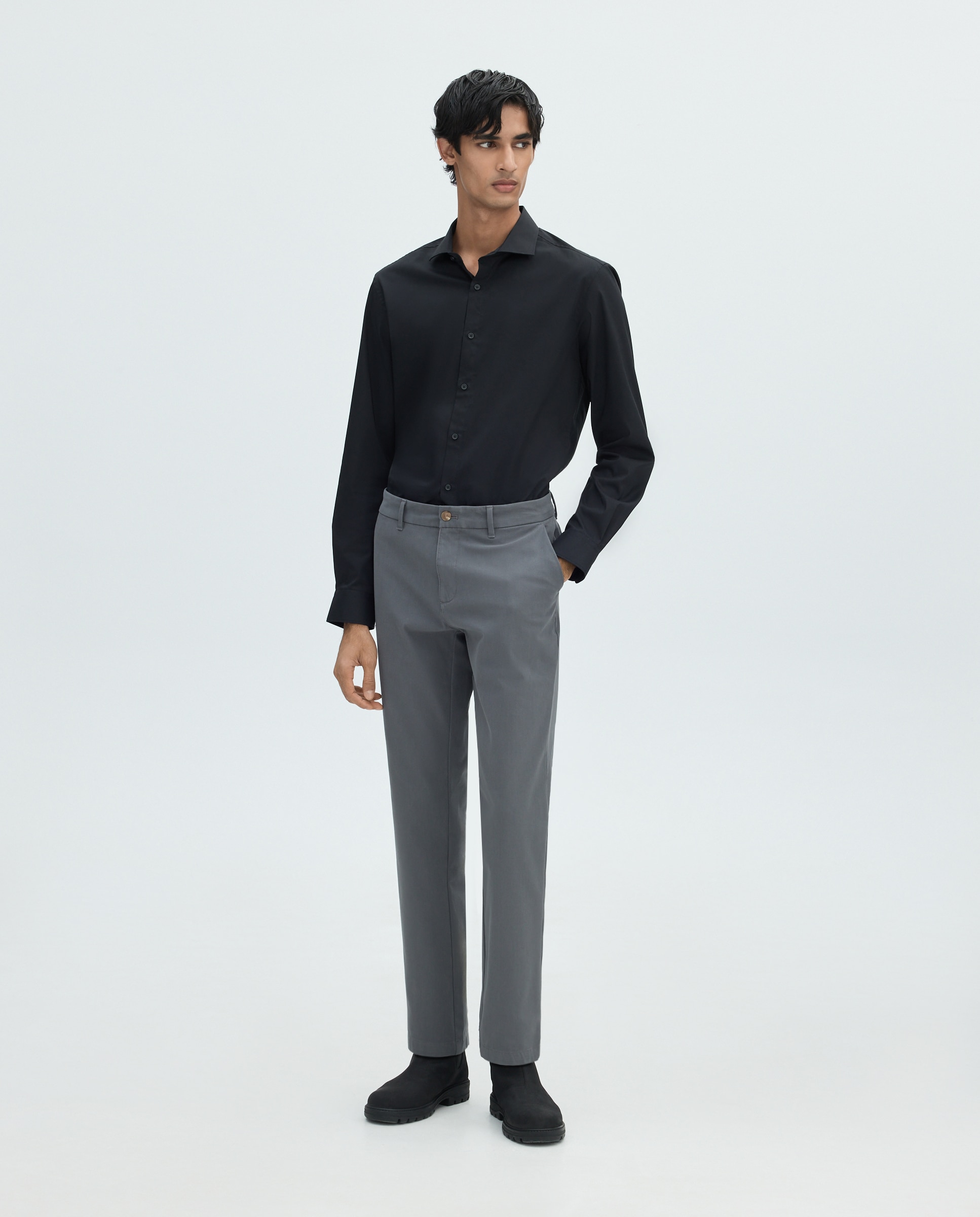 Chino de hombre slim bi-stretch - Easy Wear - 830 Antracita 830 Antracita-1