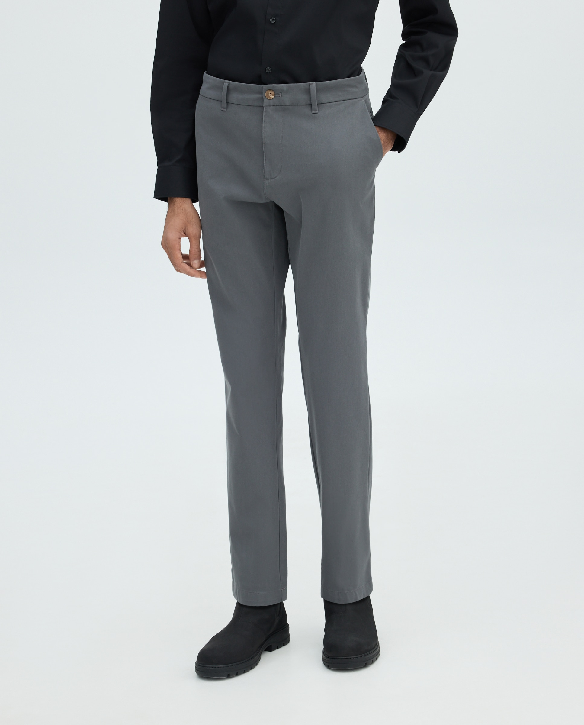 Chino de hombre slim bi-stretch - Easy Wear - 830 Antracita 830 Antracita-2