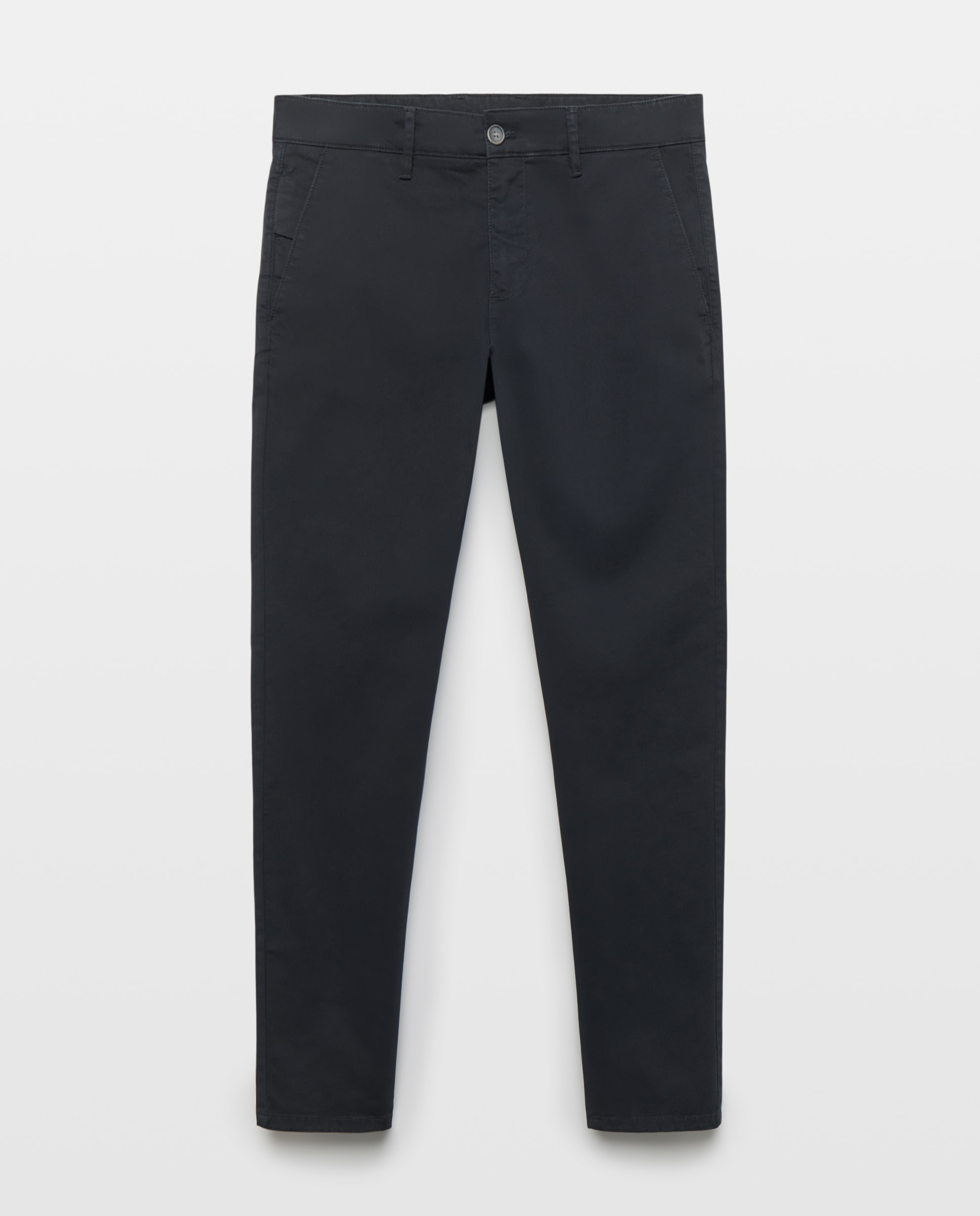 Chino de hombre stretch slim - Easy Wear - Negro Negro-1