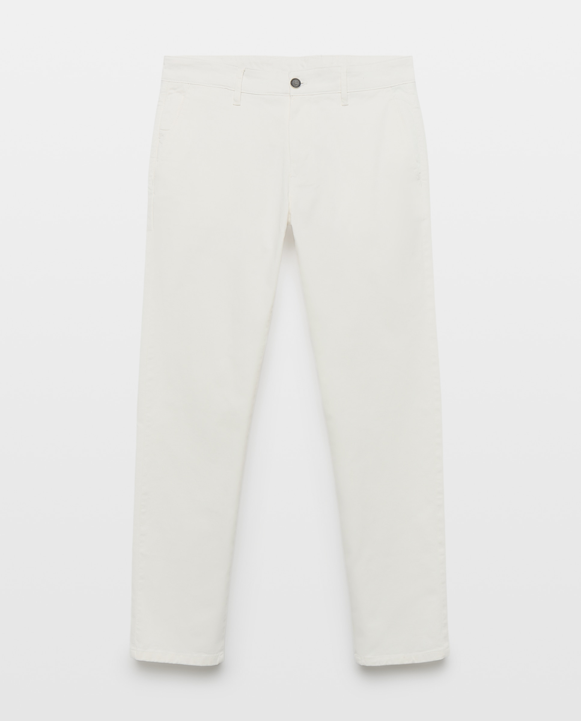 Chino de hombre stretch slim - Easy Wear - Blanco roto Blanco roto-1