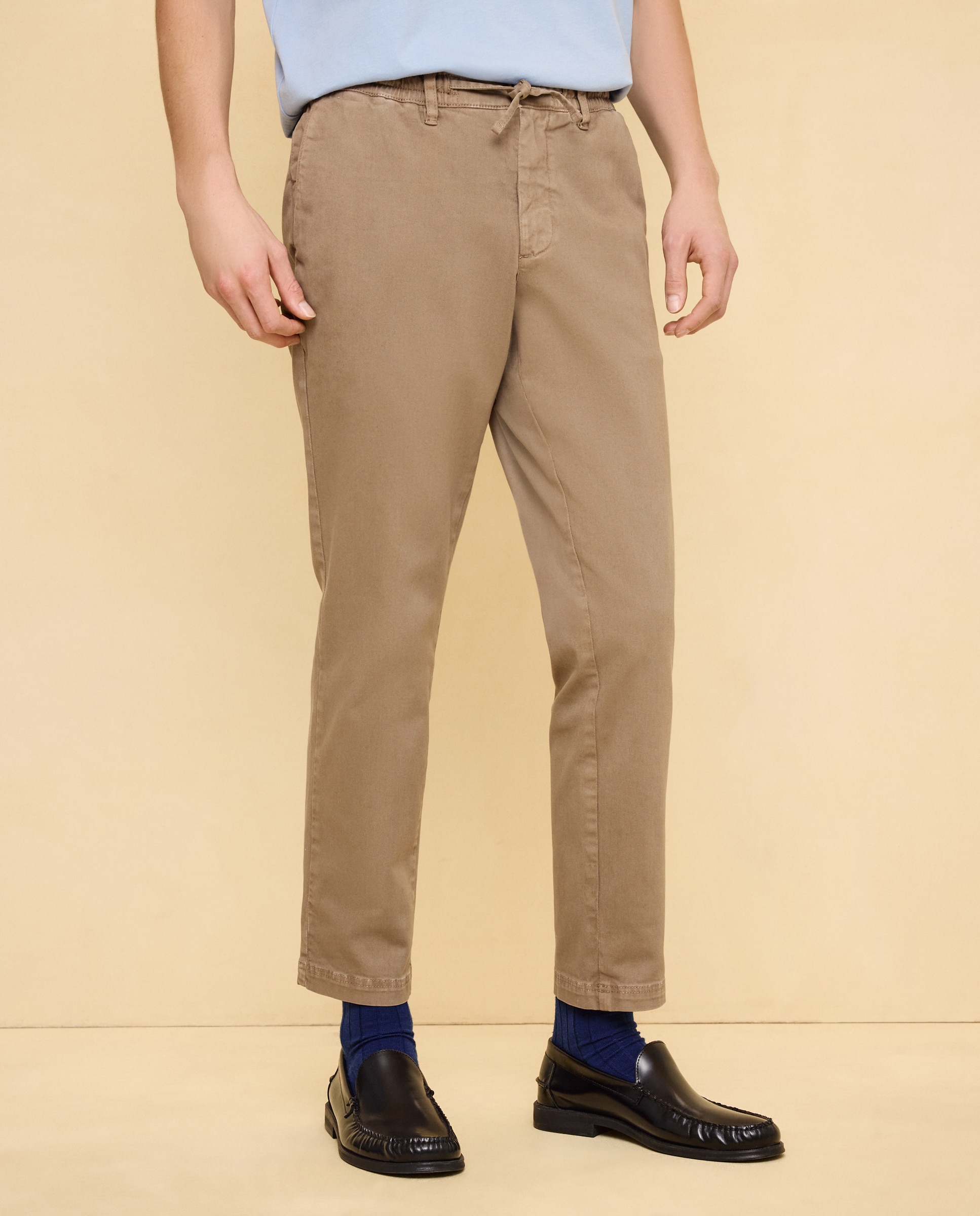 Imagen 2 de Chino gomas garment dye de hombre slim stretch - Easy Wear - Marrón Marrón