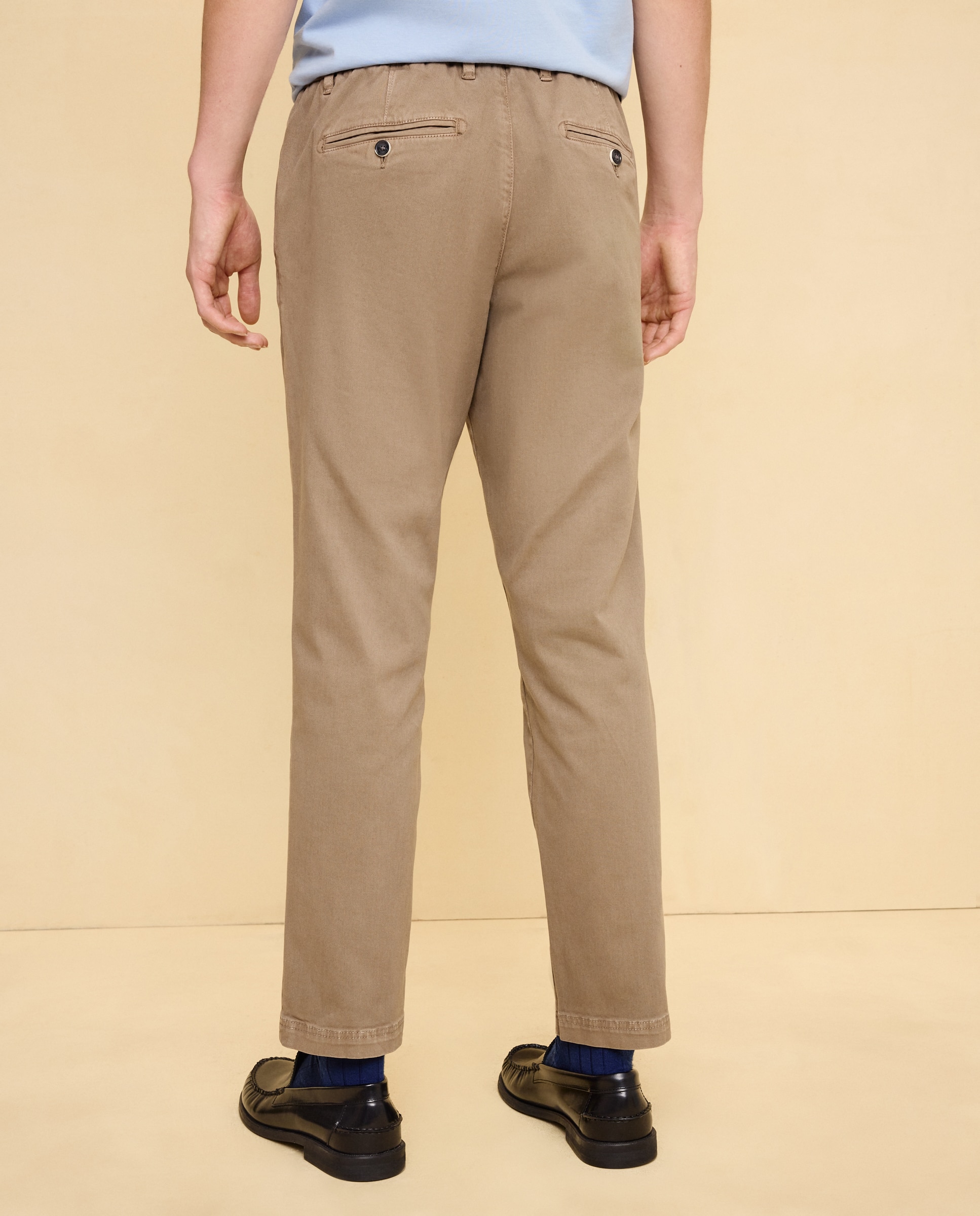 Imagen 3 de Chino gomas garment dye de hombre slim stretch - Easy Wear - Marrón Marrón