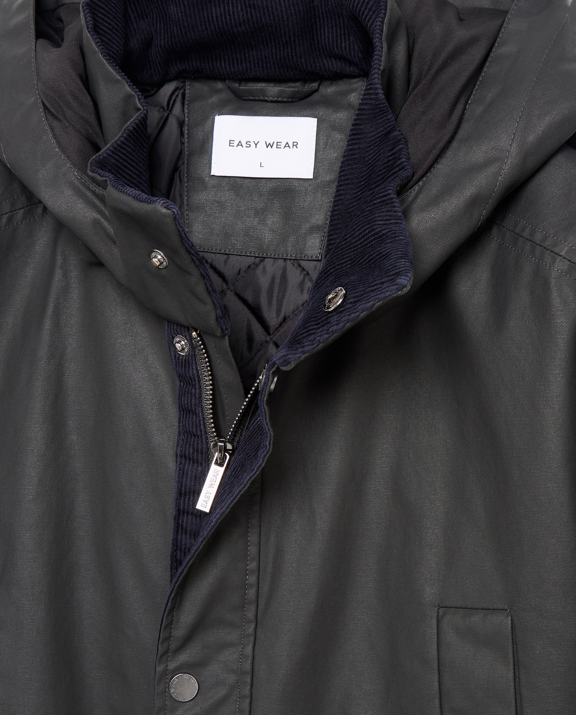 Chaquetón encerado de hombre - Easy Wear - 830 Antracita 830 Antracita-2