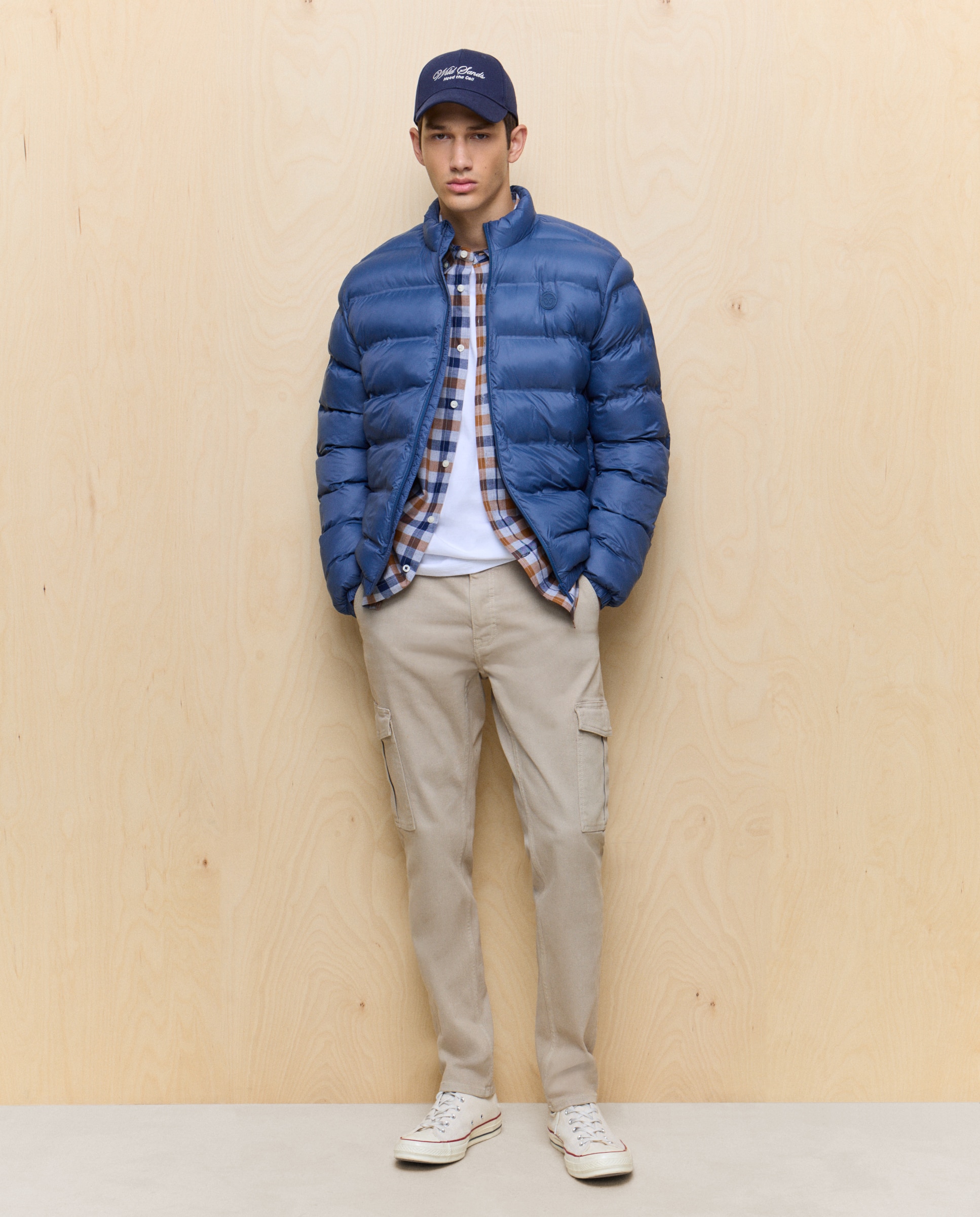 Blusão Acolchoado Ligeiro Repelente à Água 400 Azul-2