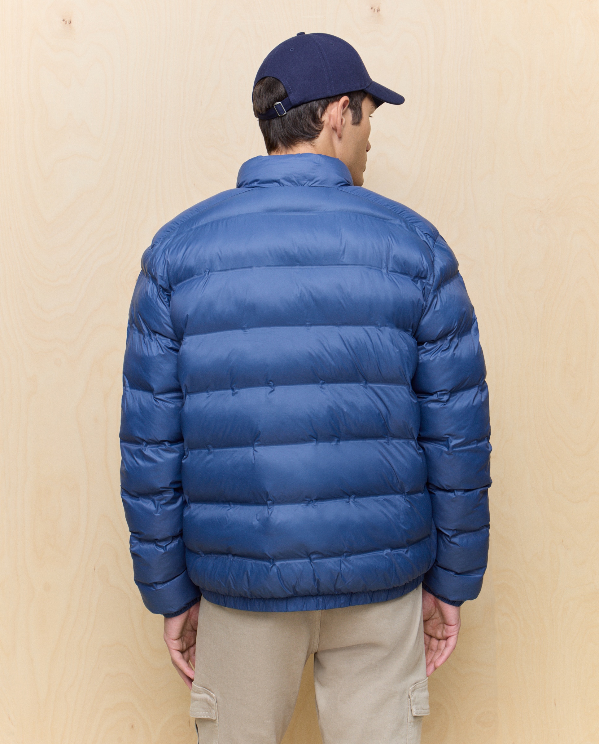 Blusão Acolchoado Ligeiro Repelente à Água 400 Azul-3