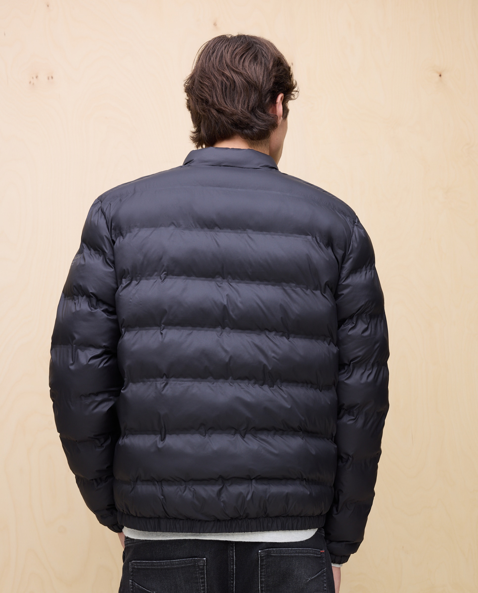 Plumífero acolchado ligero repelente al agua de hombre - Easy Wear - Negro Negro-3