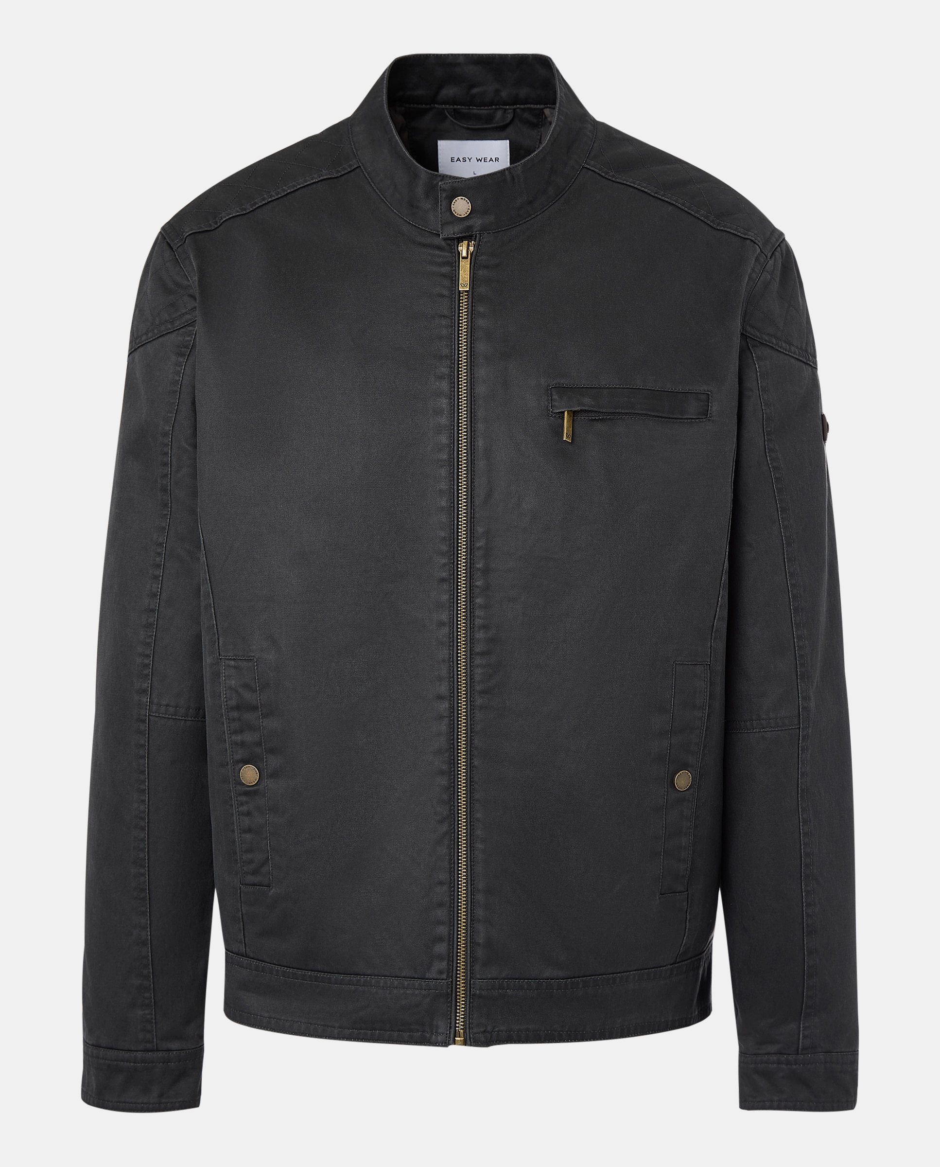 Blusão Biker Encerado 830 Antracite-5