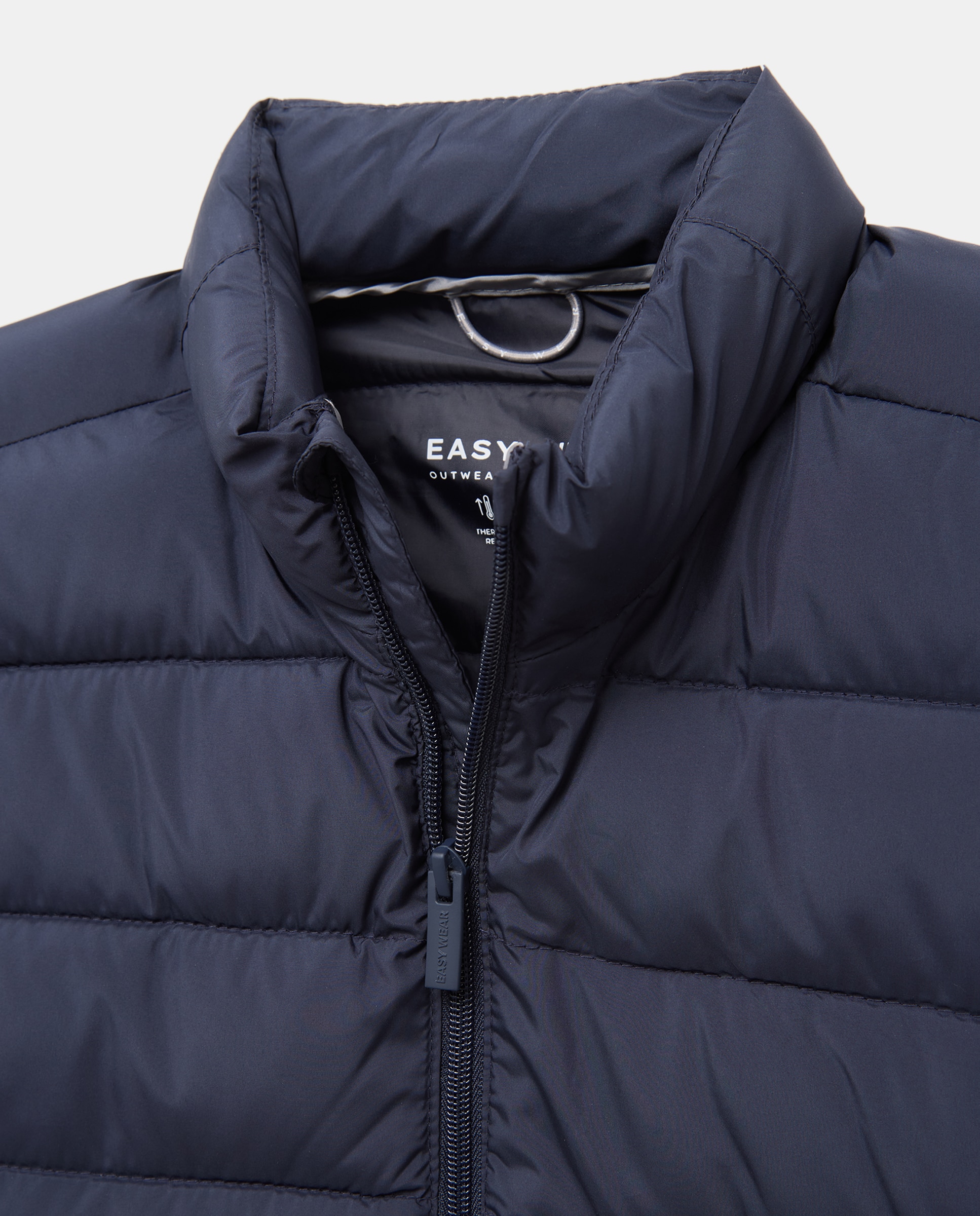 Plumífero acolchado ligero repelente al agua de hombre - Easy Wear - Azul marino Azul marino-5