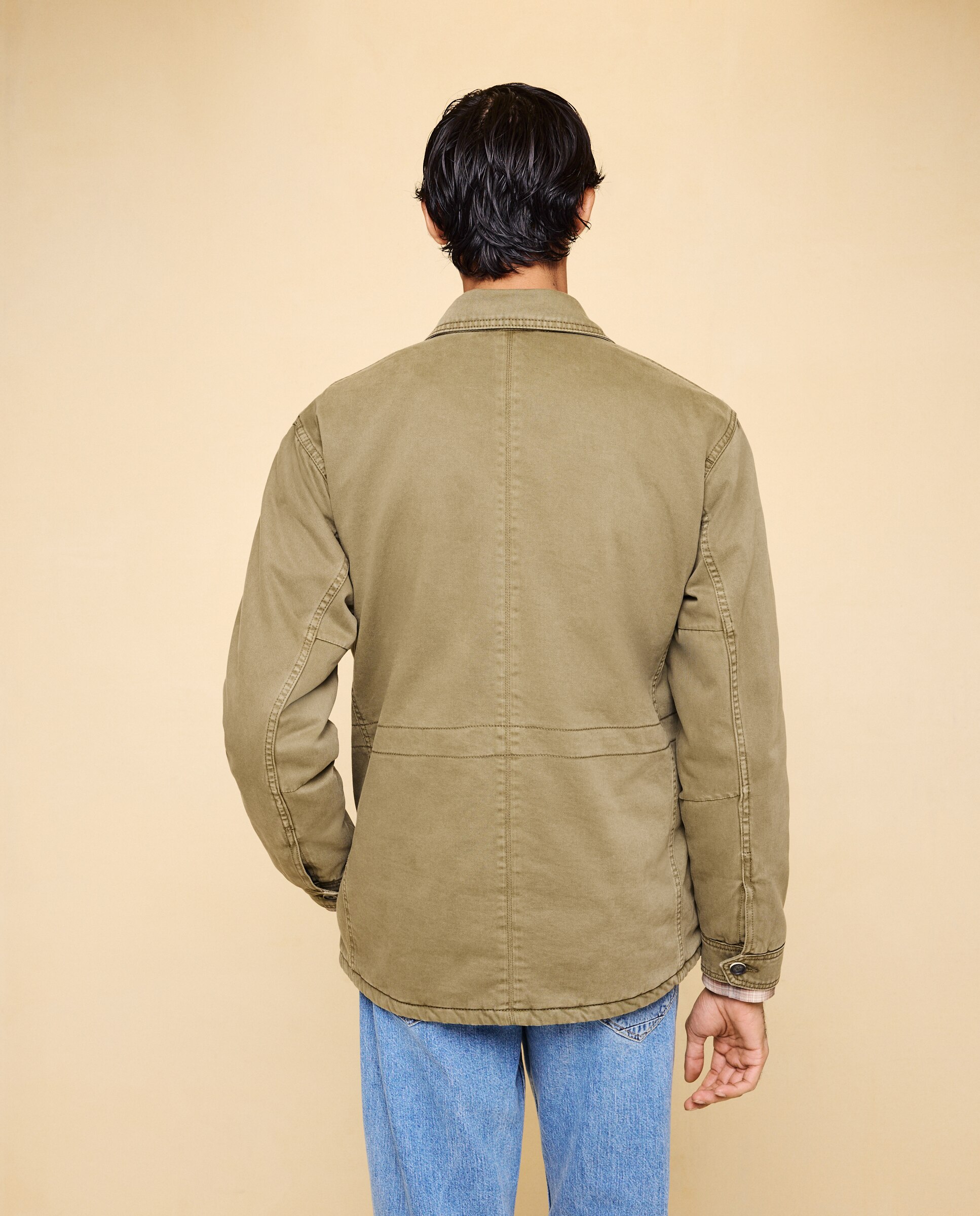 Cazadora algodón cuatro bolsillos acolchada de hombre - Easy Wear - 520 Kaki 520 Kaki-3