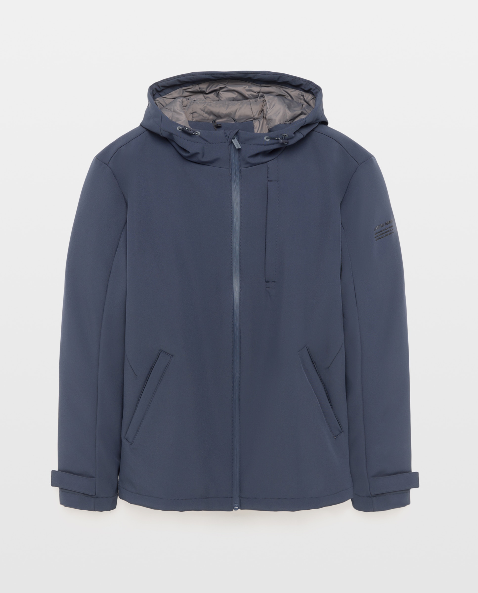 Cazadora acolchada stretch con capucha repelente al agua de hombre - Easy Wear - Azul marino Azul marino-1