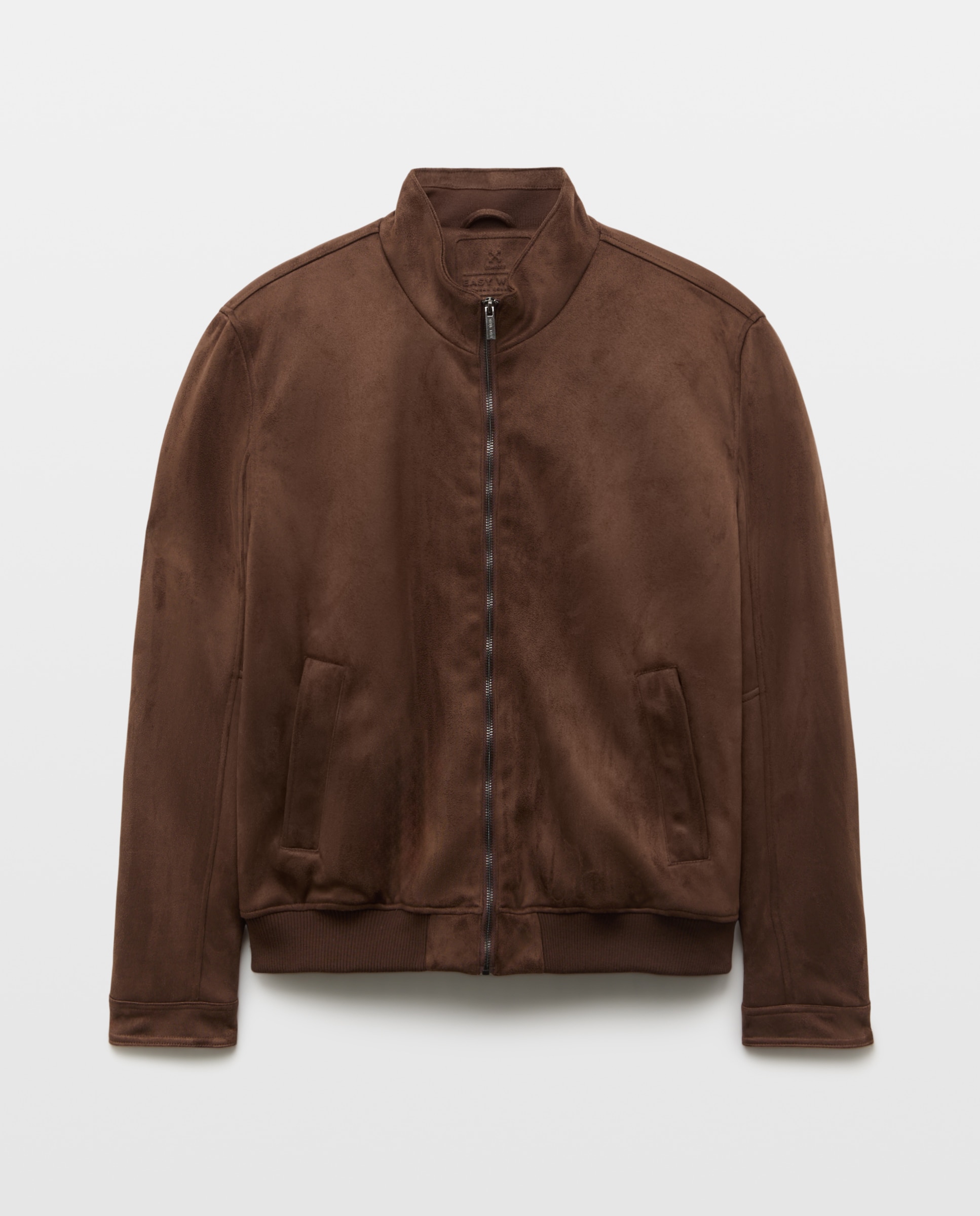 Cazadora polipiel antelina de hombre - Easy Wear - Marrón Marrón-4