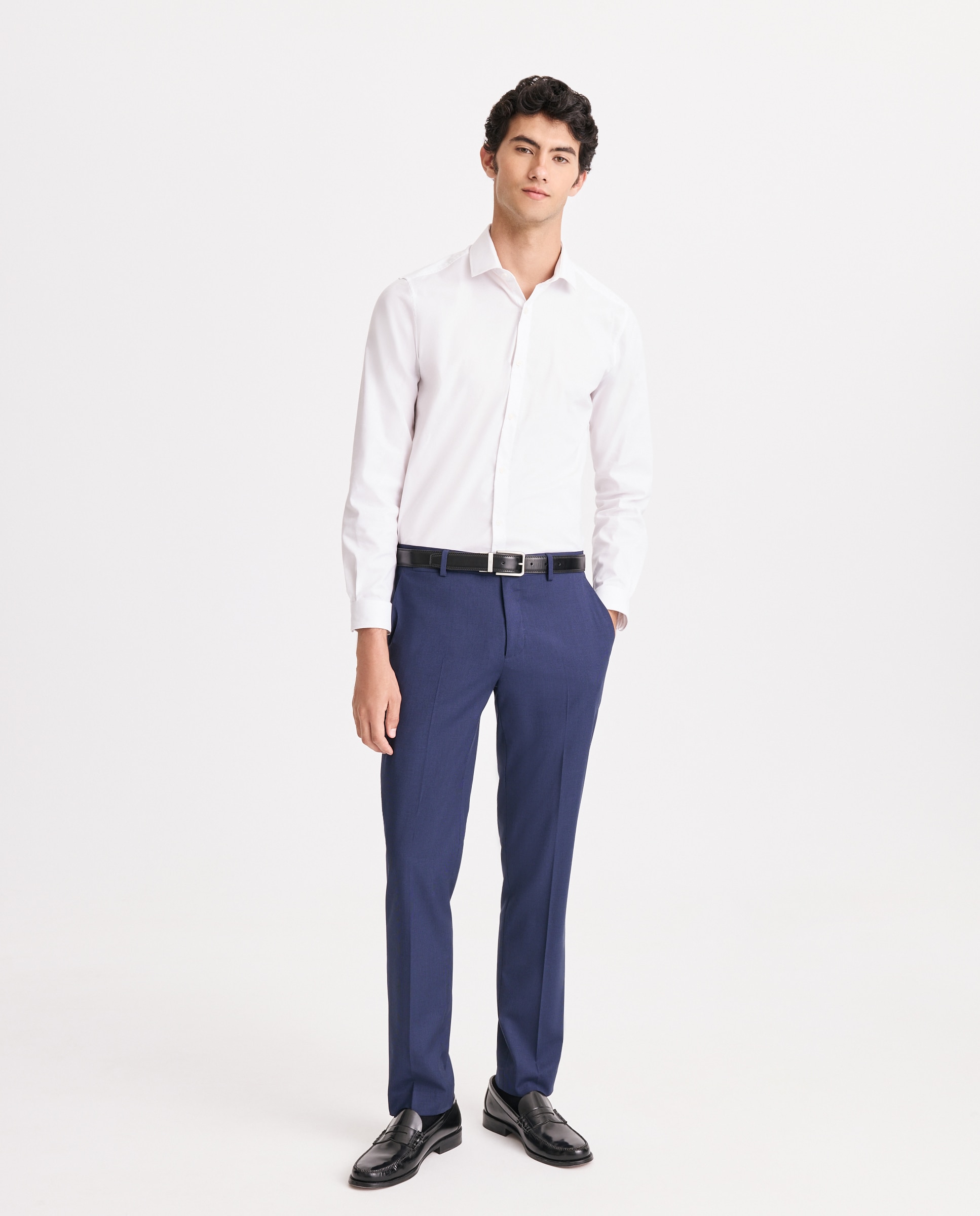 Camisa Super Elástica com Estrutura Branco-2