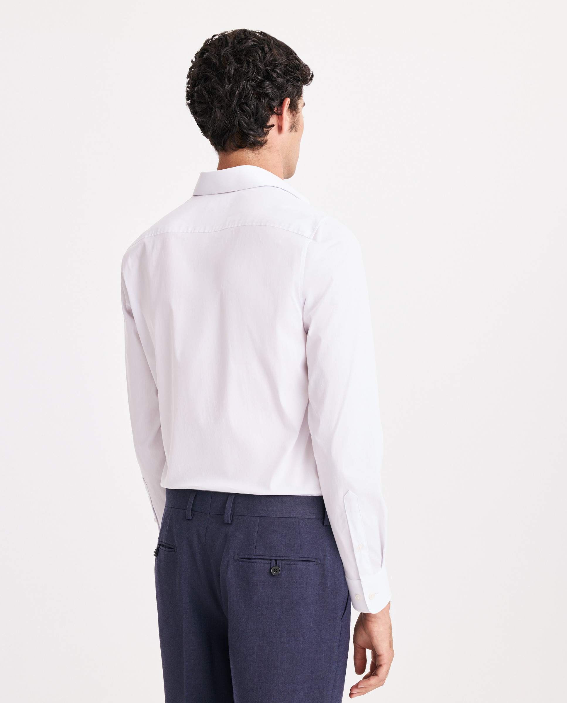 Camisa Super Elástica Lisa Branco-3