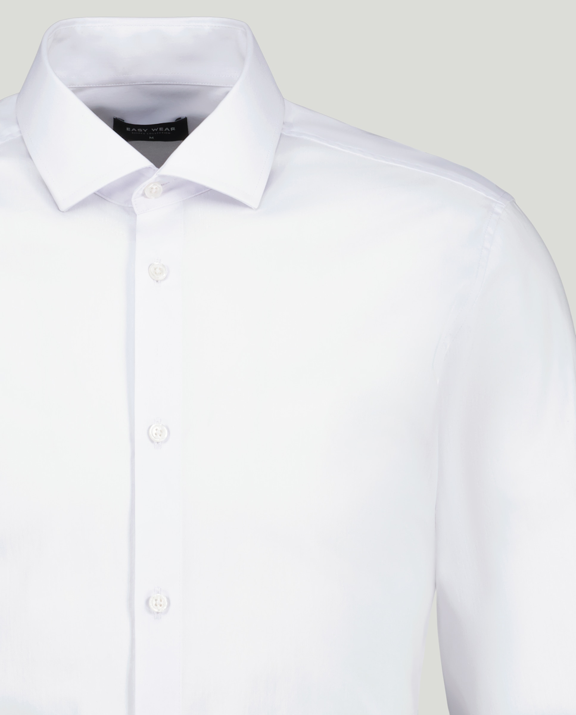 Camisa Super Elástica Lisa Branco-5