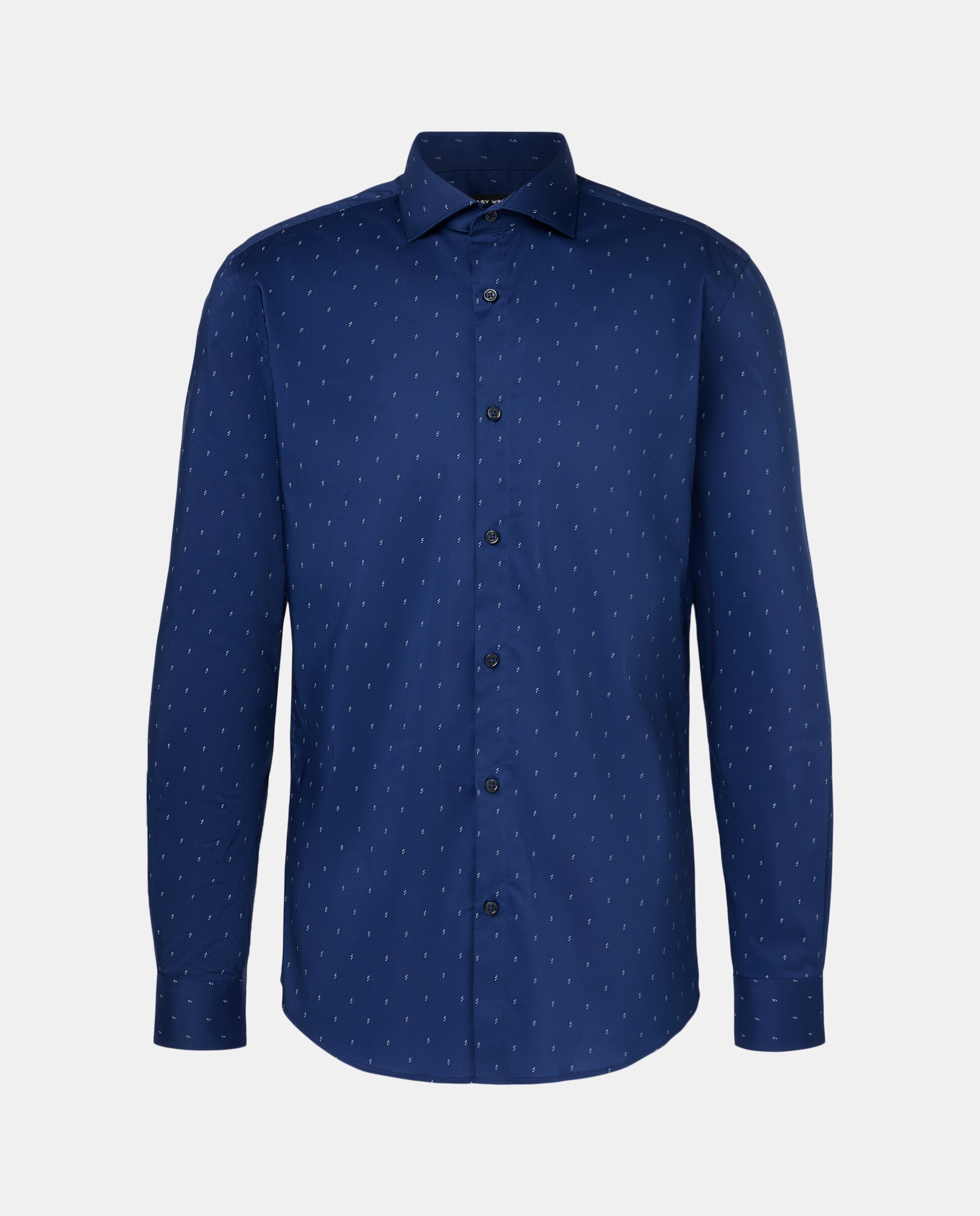 Camisa Elástica com Formas Geométricas Azul-marinho-5