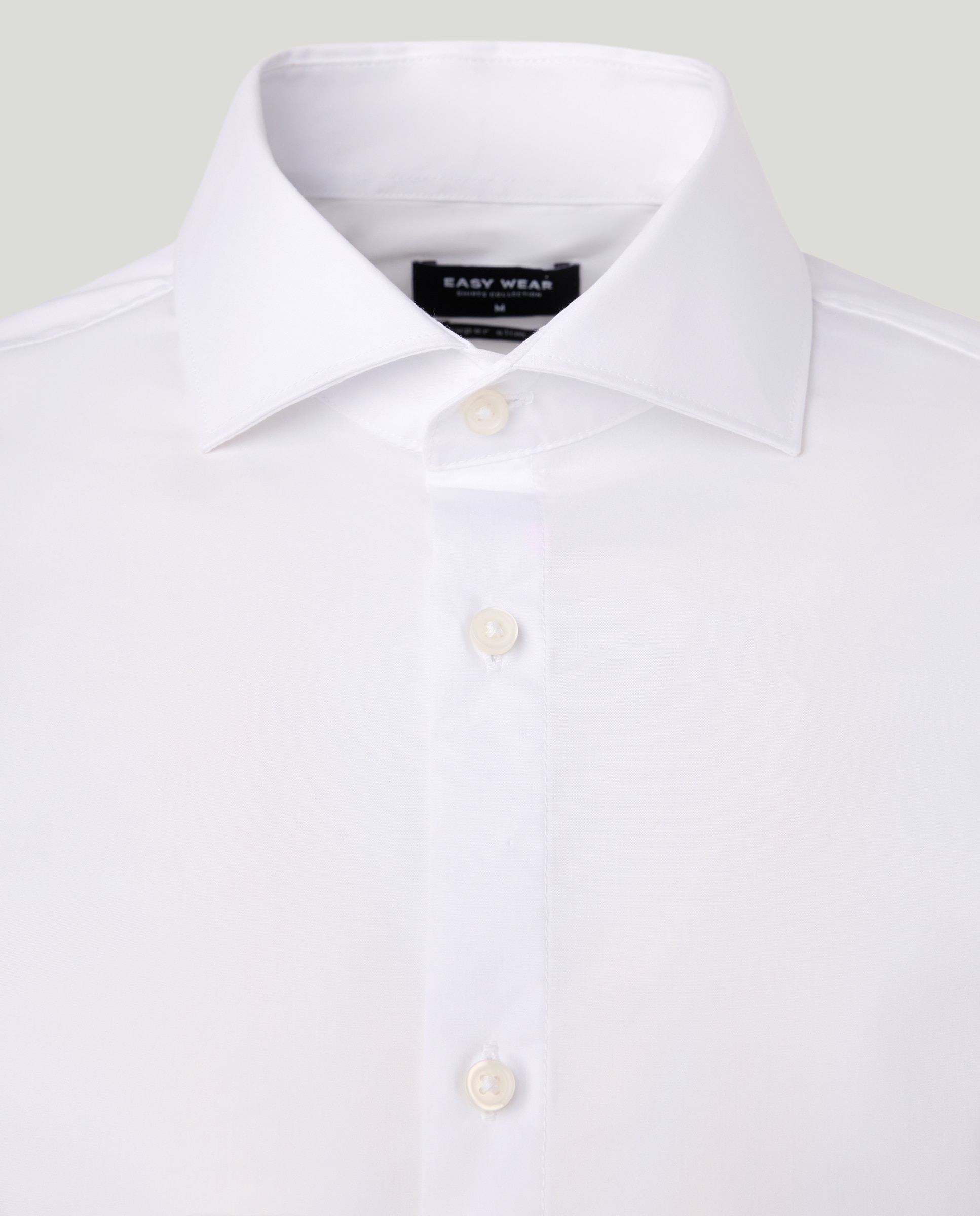 Imagen 6 de Camisa de hombre elástica lisa - Easy Wear - Blanco Blanco