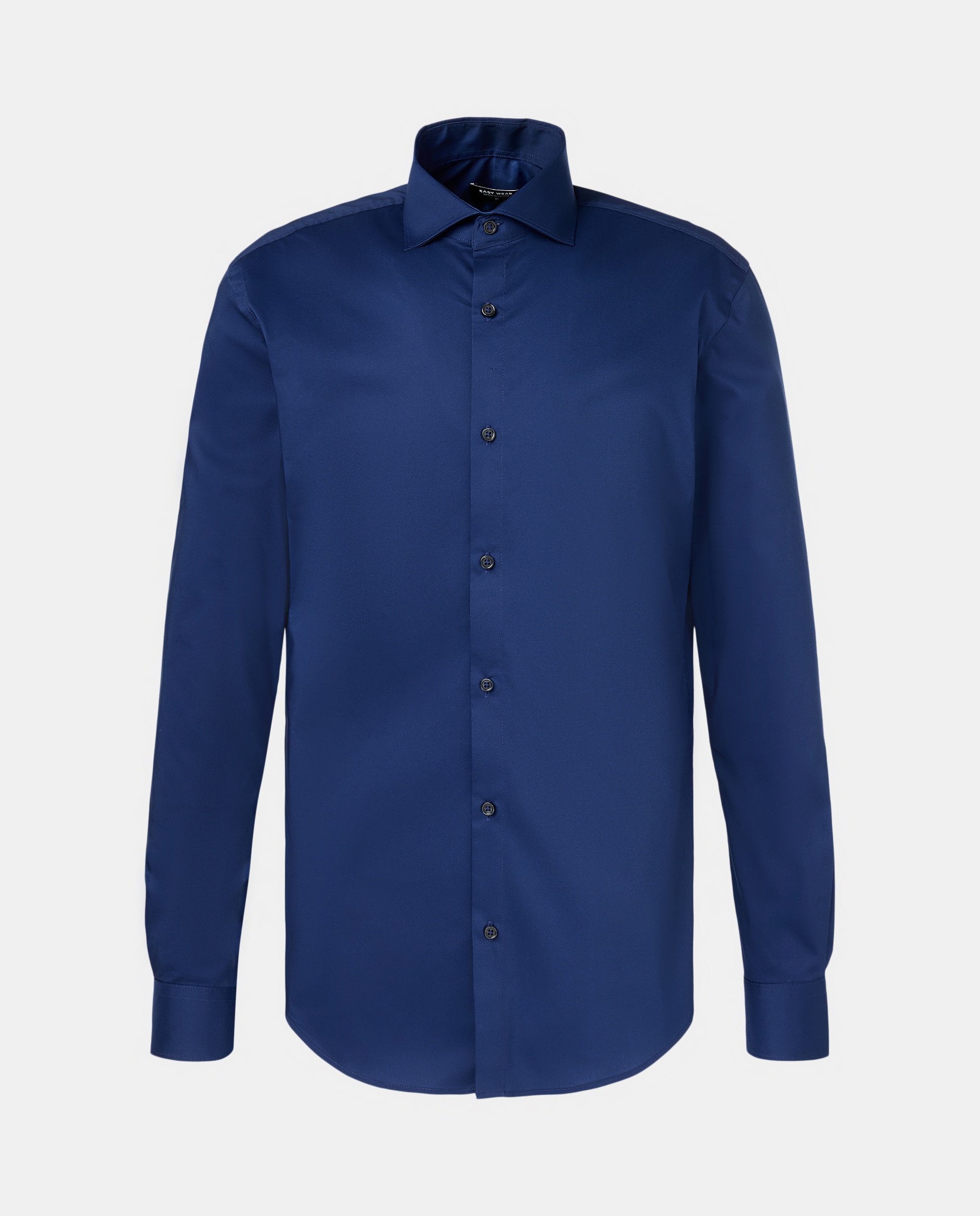 Camisa Elástica Lisa Azul-marinho-5