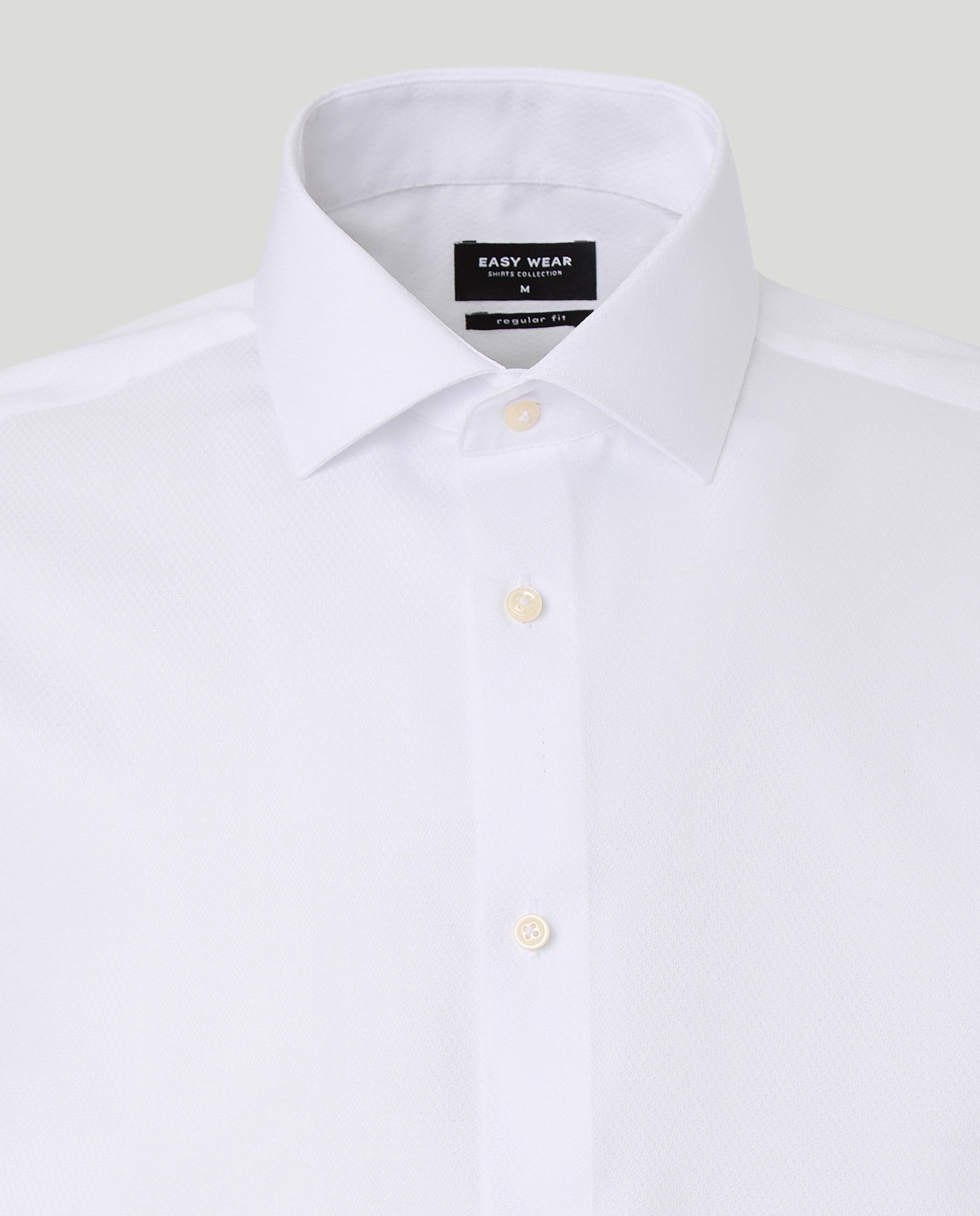Camisa Clássica com Estrutura Coolmax Branco-5