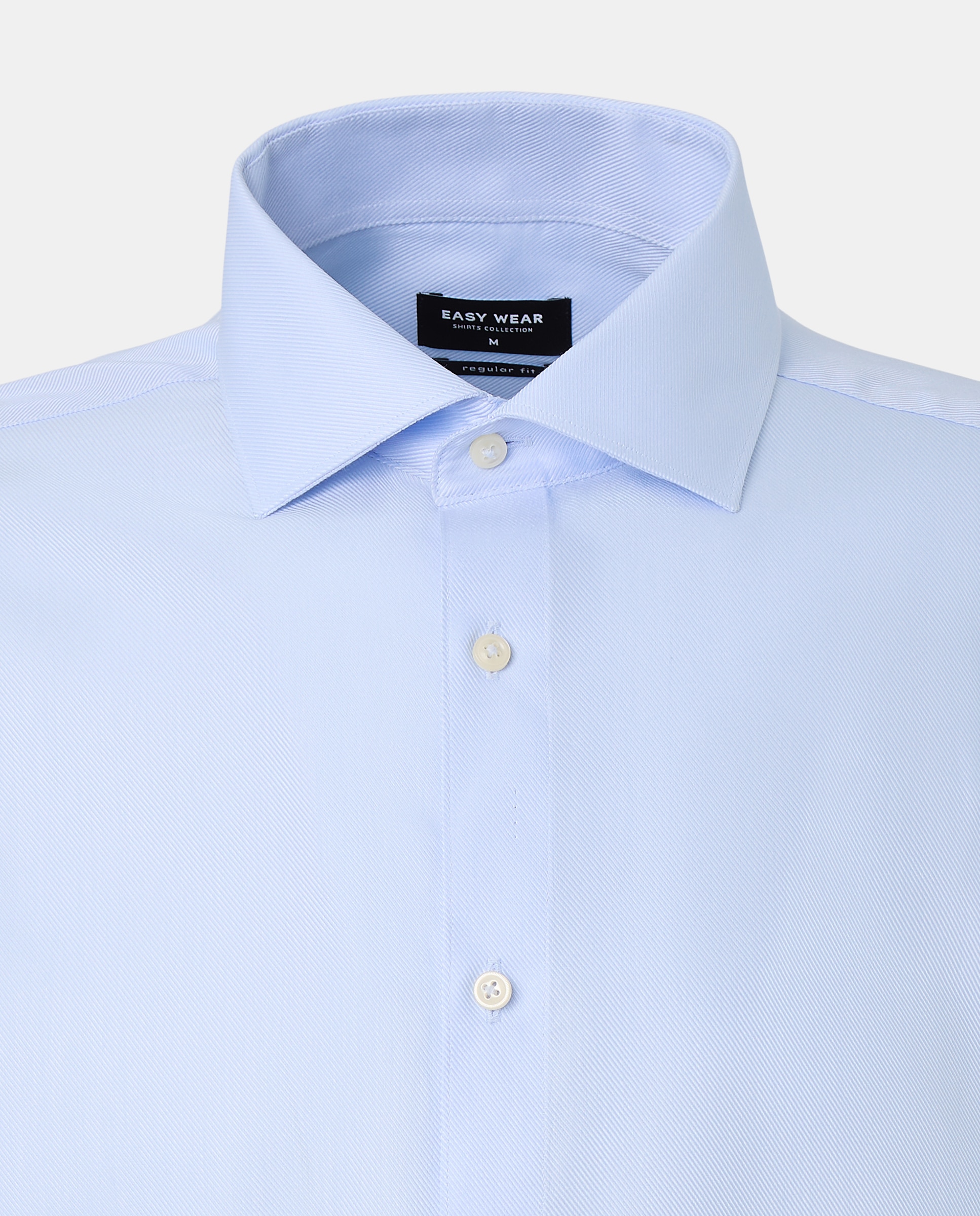 Camisa Clássica de Punho Duplo Coolmax 410 Azul Claro-6