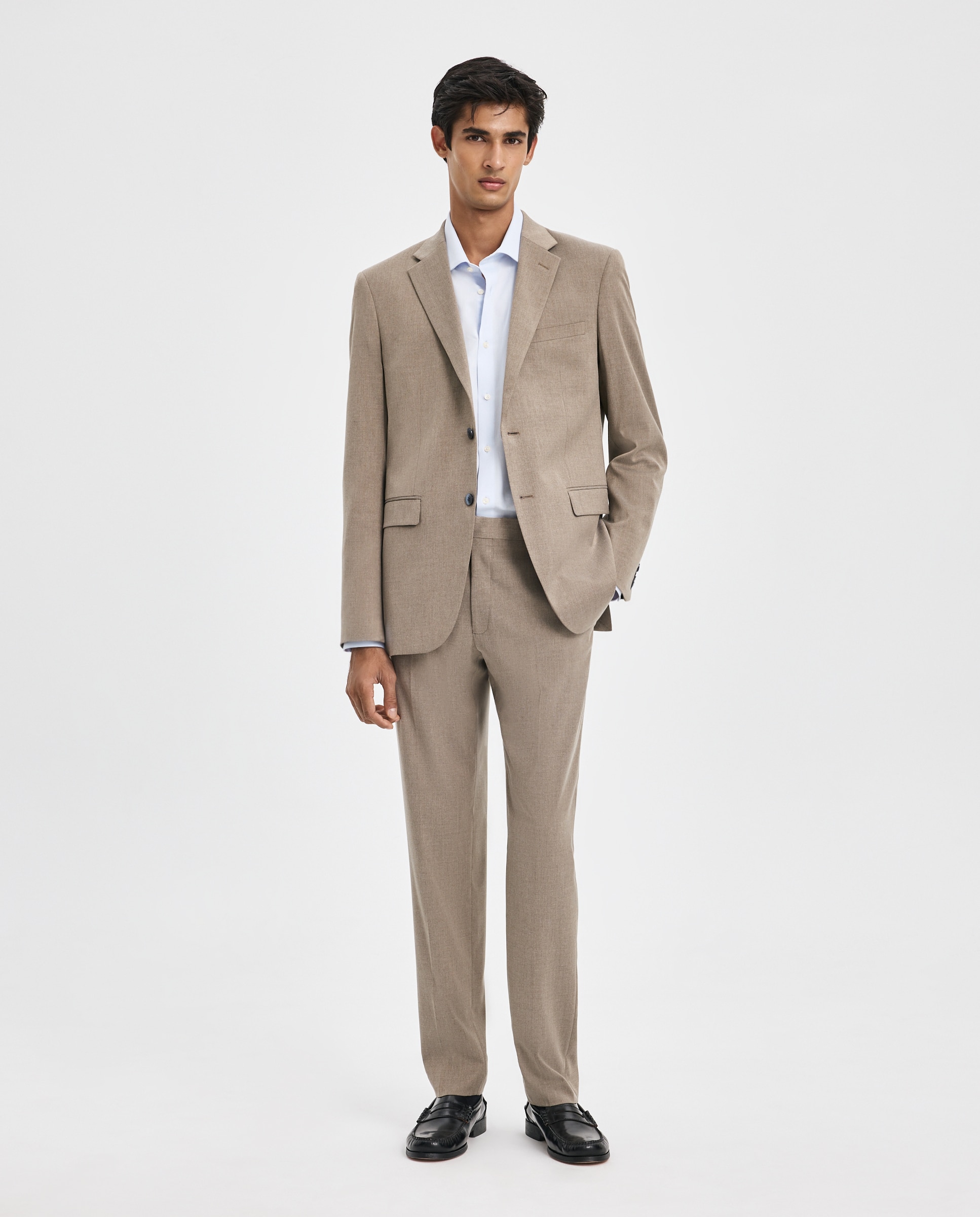 Camisa Formal com Estrutura Coolmax 410 Azul Claro-3