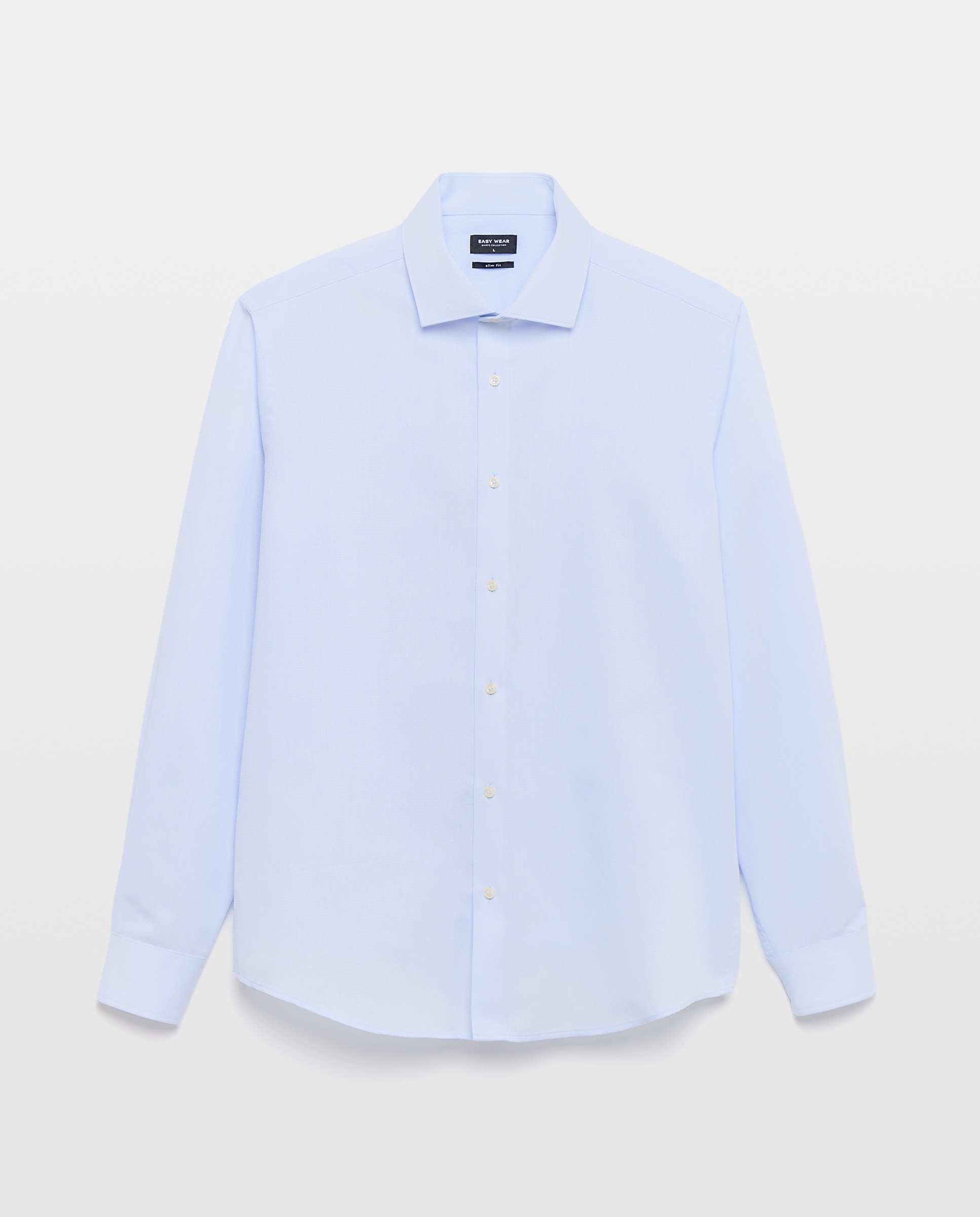 Camisa Formal com Estrutura Coolmax 410 Azul Claro-4