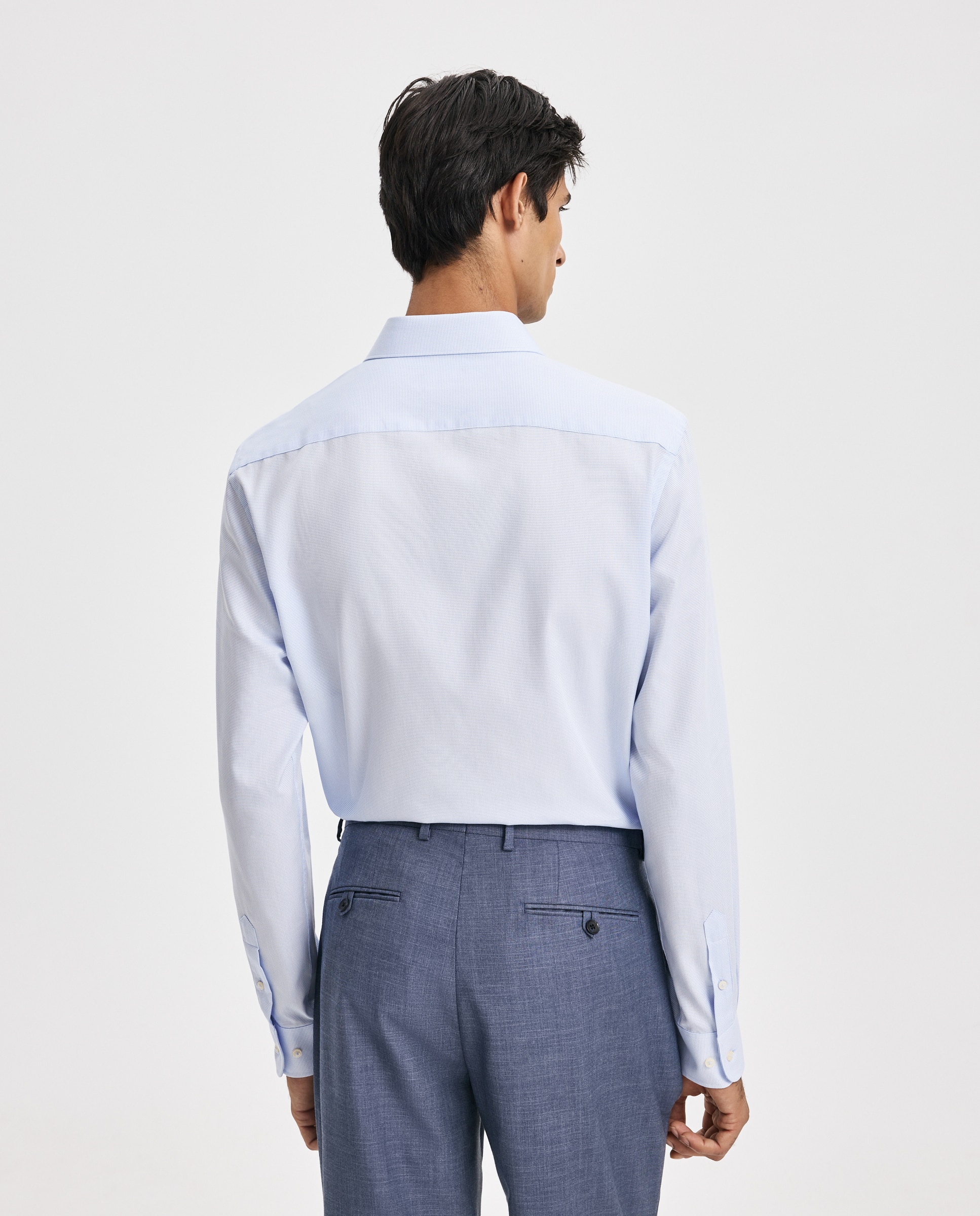Camisa de vestir para hombre estructura coolmax - Easy Wear - 410 Azul claro 410 Azul claro-3