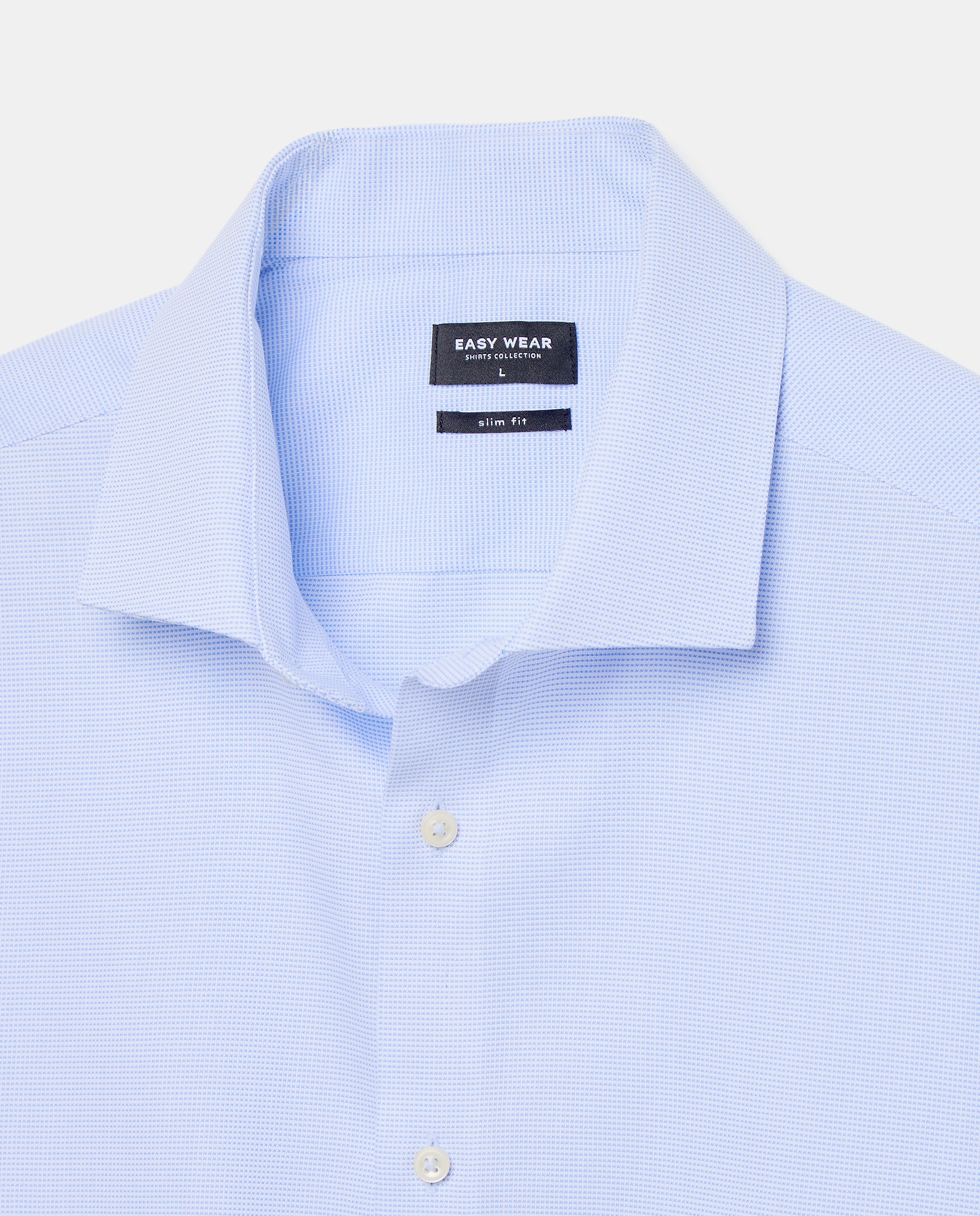 Camisa de vestir para hombre estructura coolmax - Easy Wear - 410 Azul claro 410 Azul claro-6