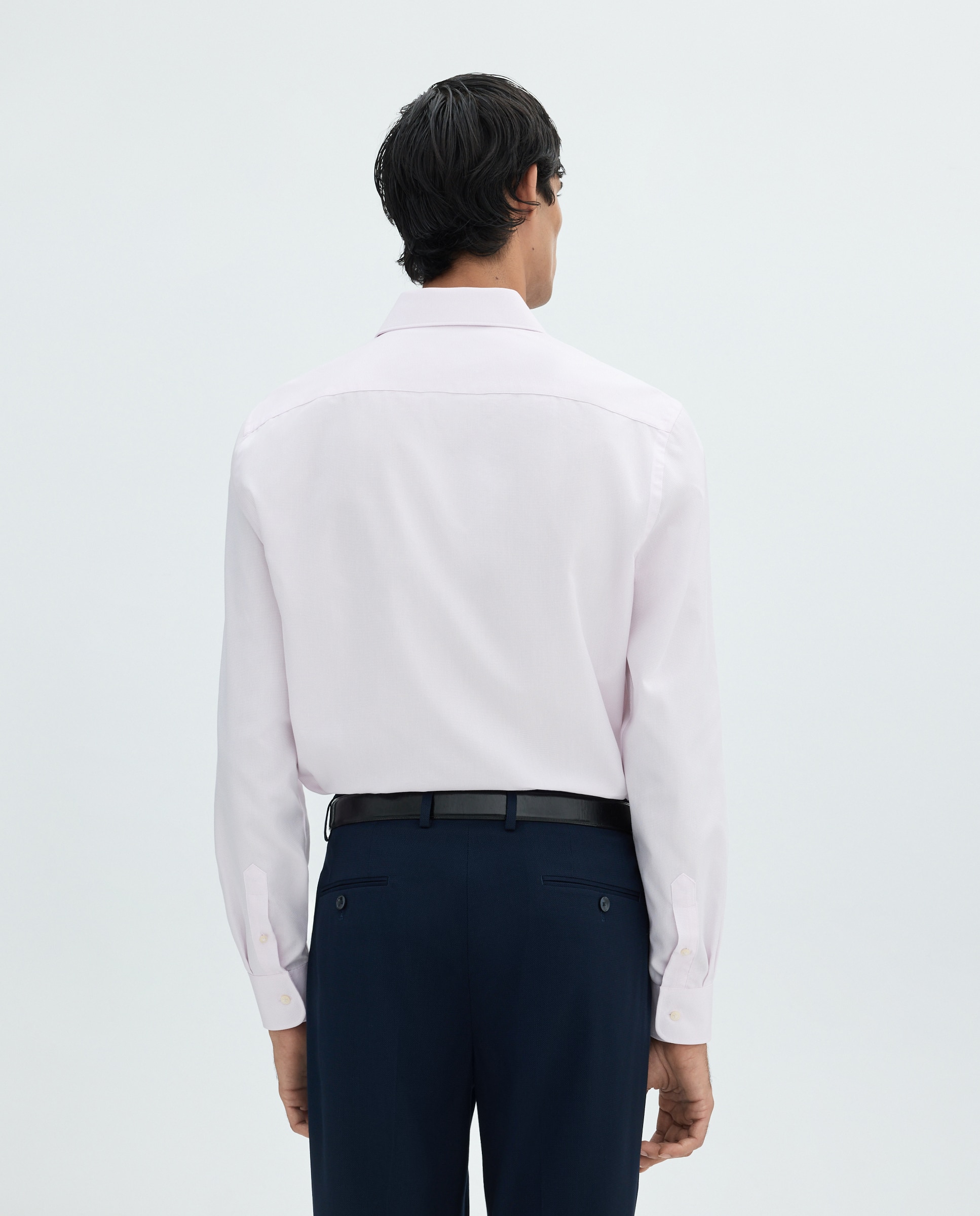 Camisa de vestir para hombre estructura coolmax - Easy Wear - Rosa claro Rosa claro-4