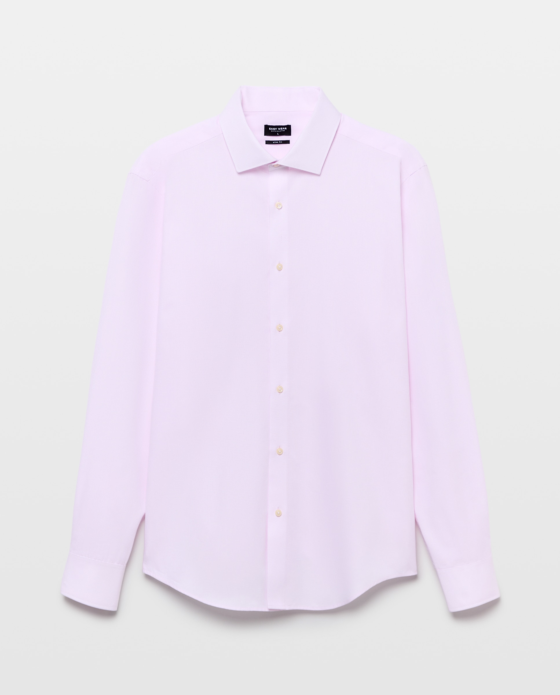 Camisa de vestir para hombre estructura coolmax - Easy Wear - Rosa claro Rosa claro-5