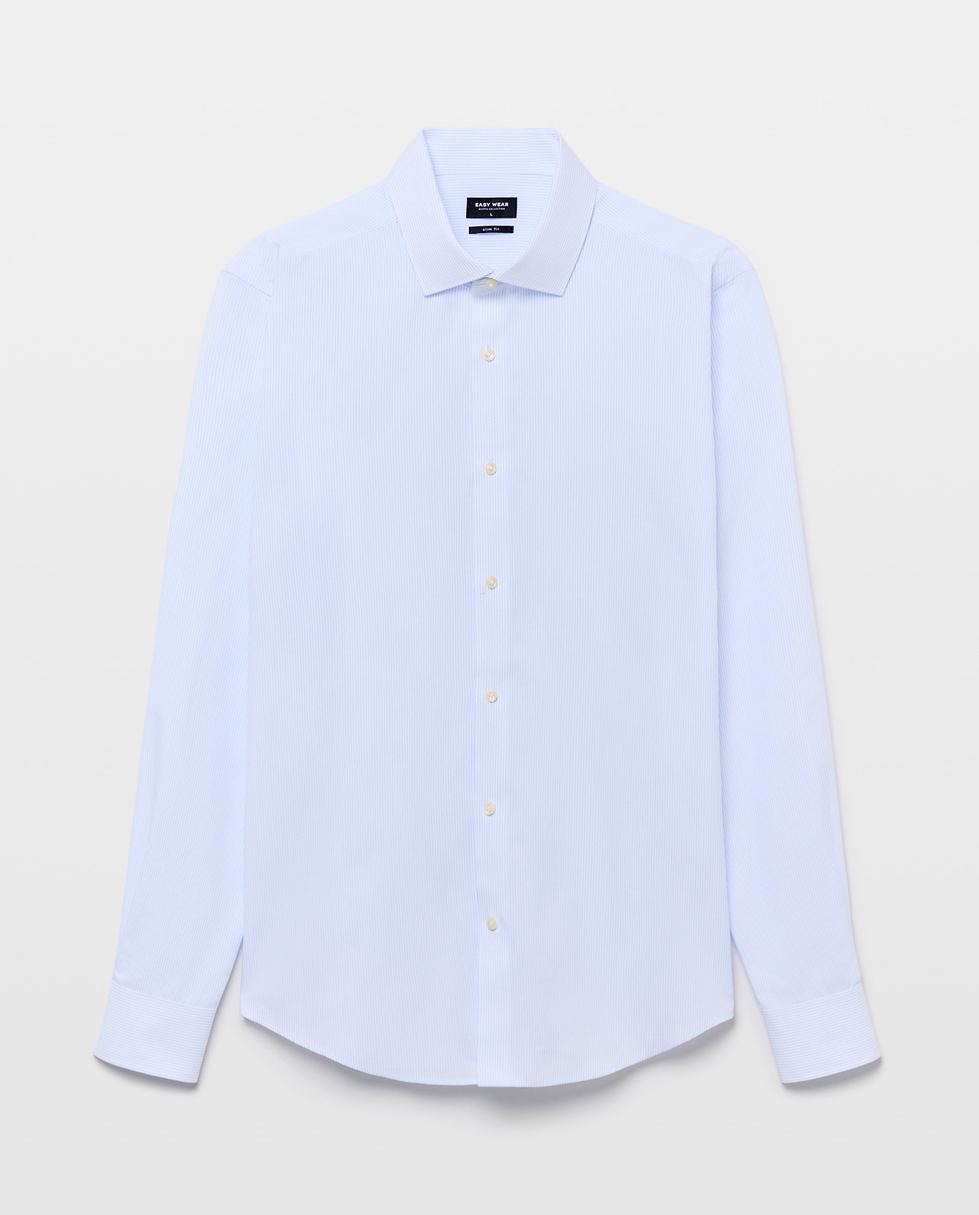 Camisa de vestir para hombre rayas coolmax - Easy Wear - Blanco Blanco-4