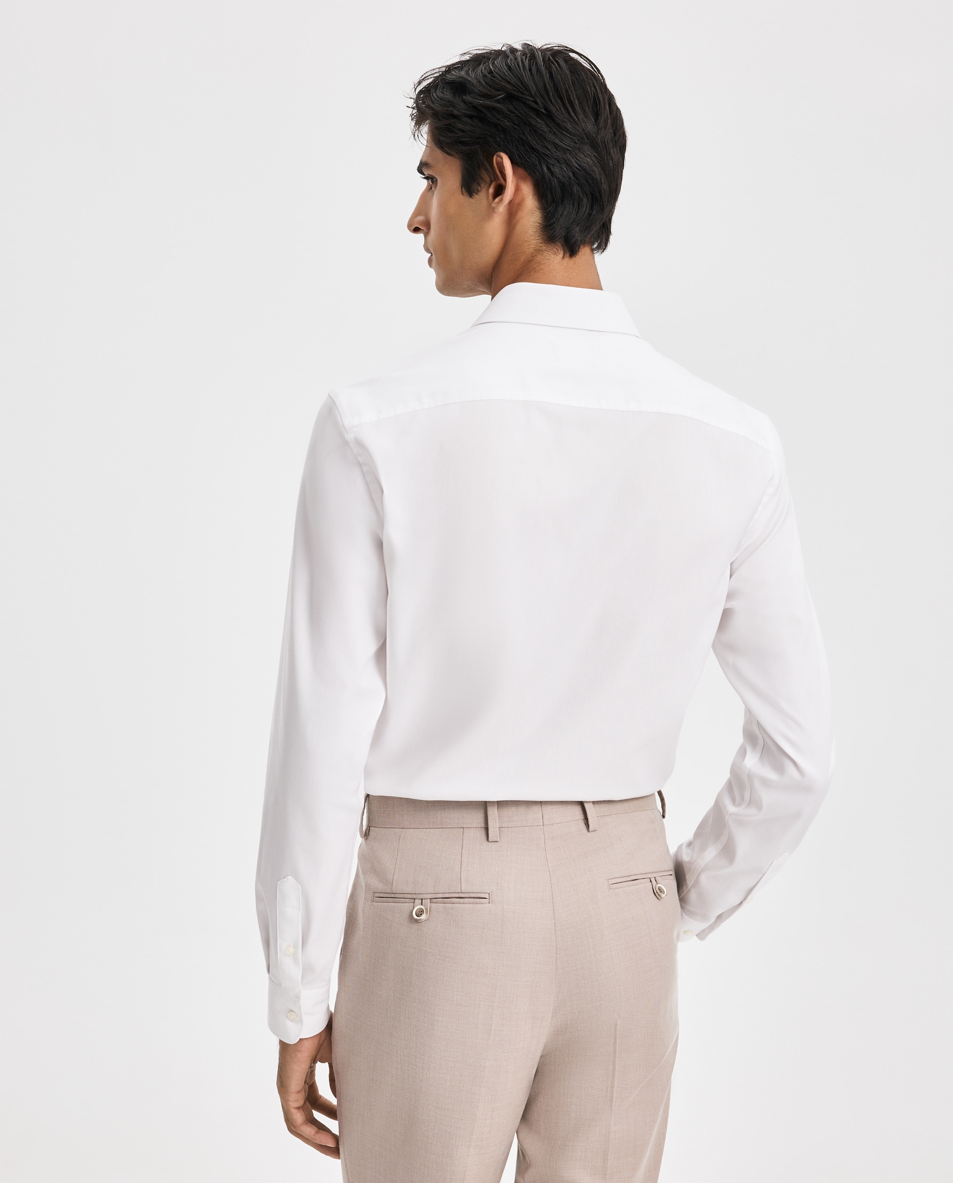camisa súper elástica estructura - Easy Wear - Blanco Blanco-3