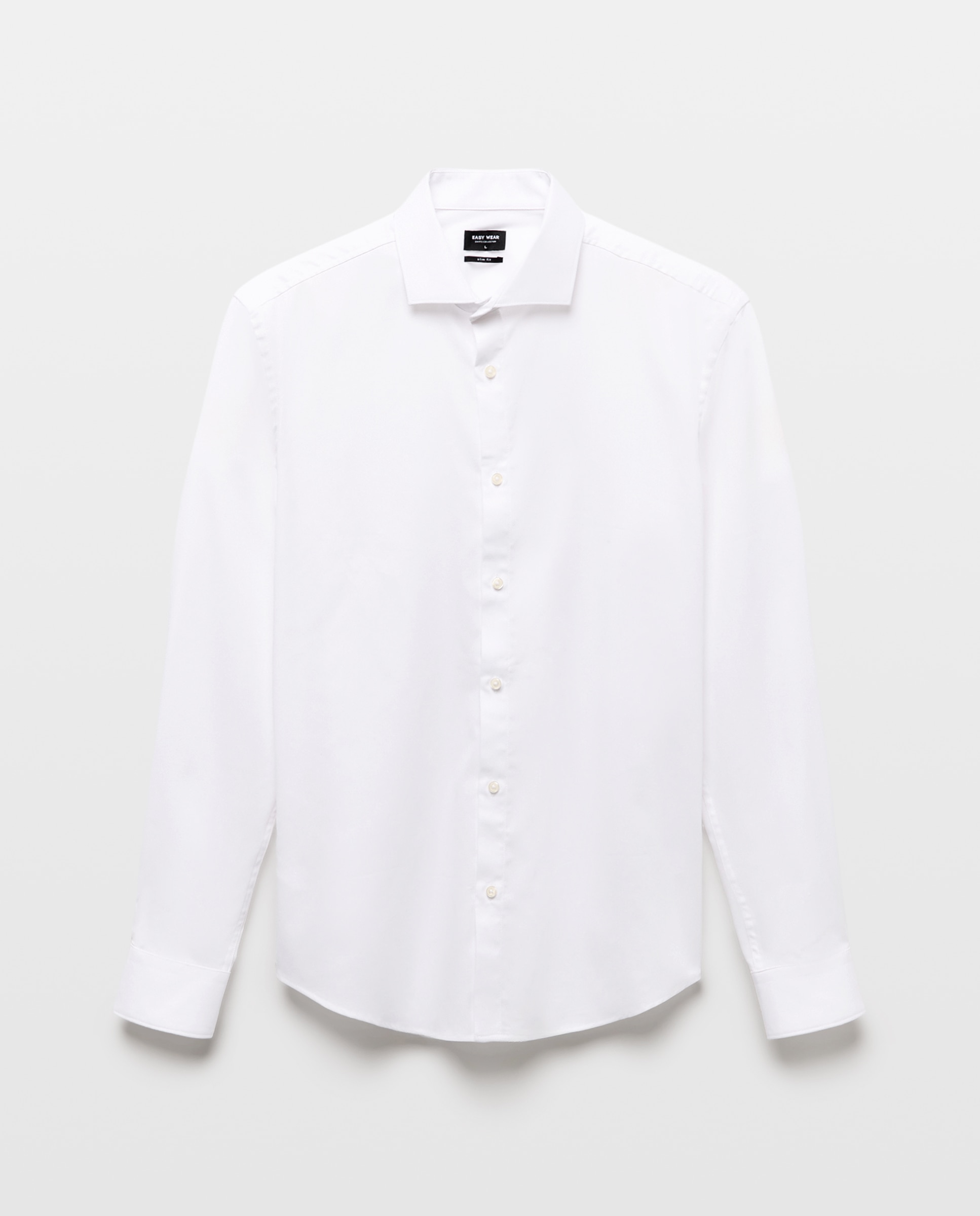 camisa súper elástica estructura - Easy Wear - Blanco Blanco-4