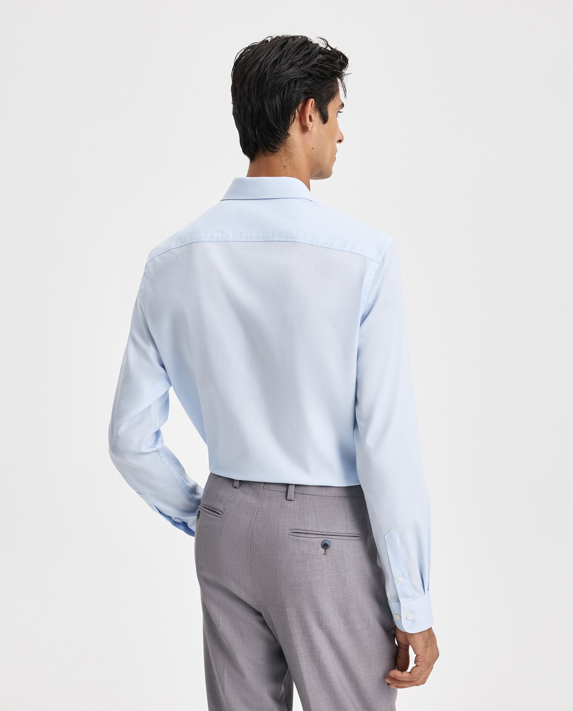 camisa súper elástica estructura - Easy Wear - 410 Azul claro 410 Azul claro-3