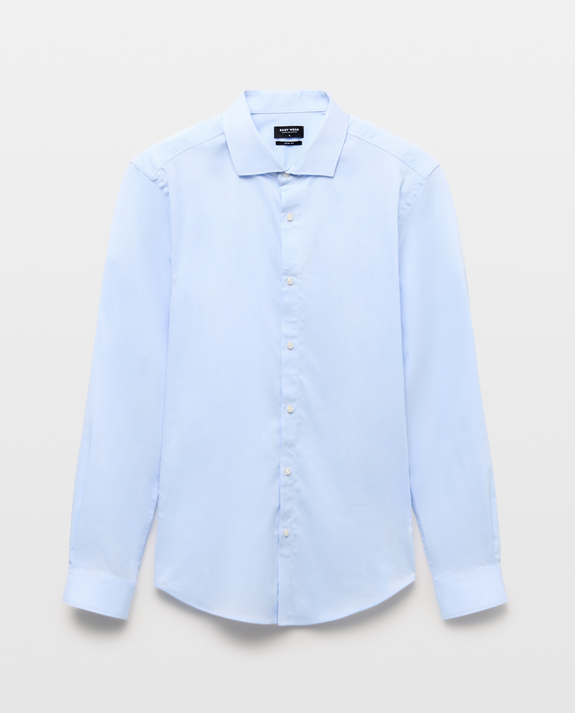 camisa súper elástica estructura - Easy Wear - 410 Azul claro 410 Azul claro-4