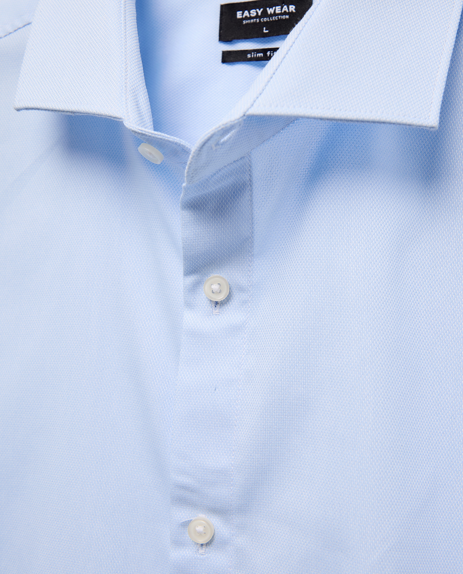 camisa súper elástica estructura - Easy Wear - 410 Azul claro 410 Azul claro-5
