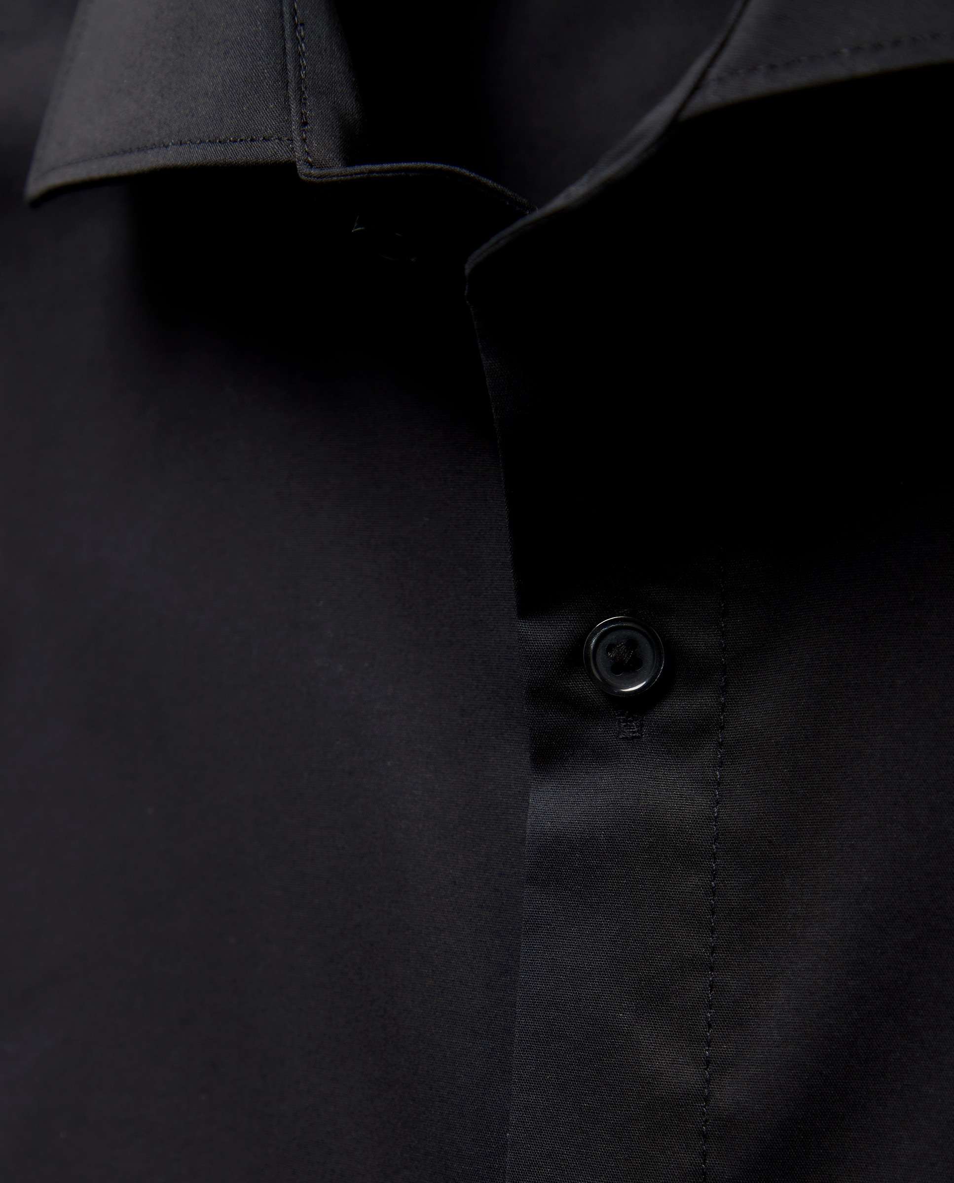 camisa súper elástica lisa - Easy Wear - Negro Negro-5