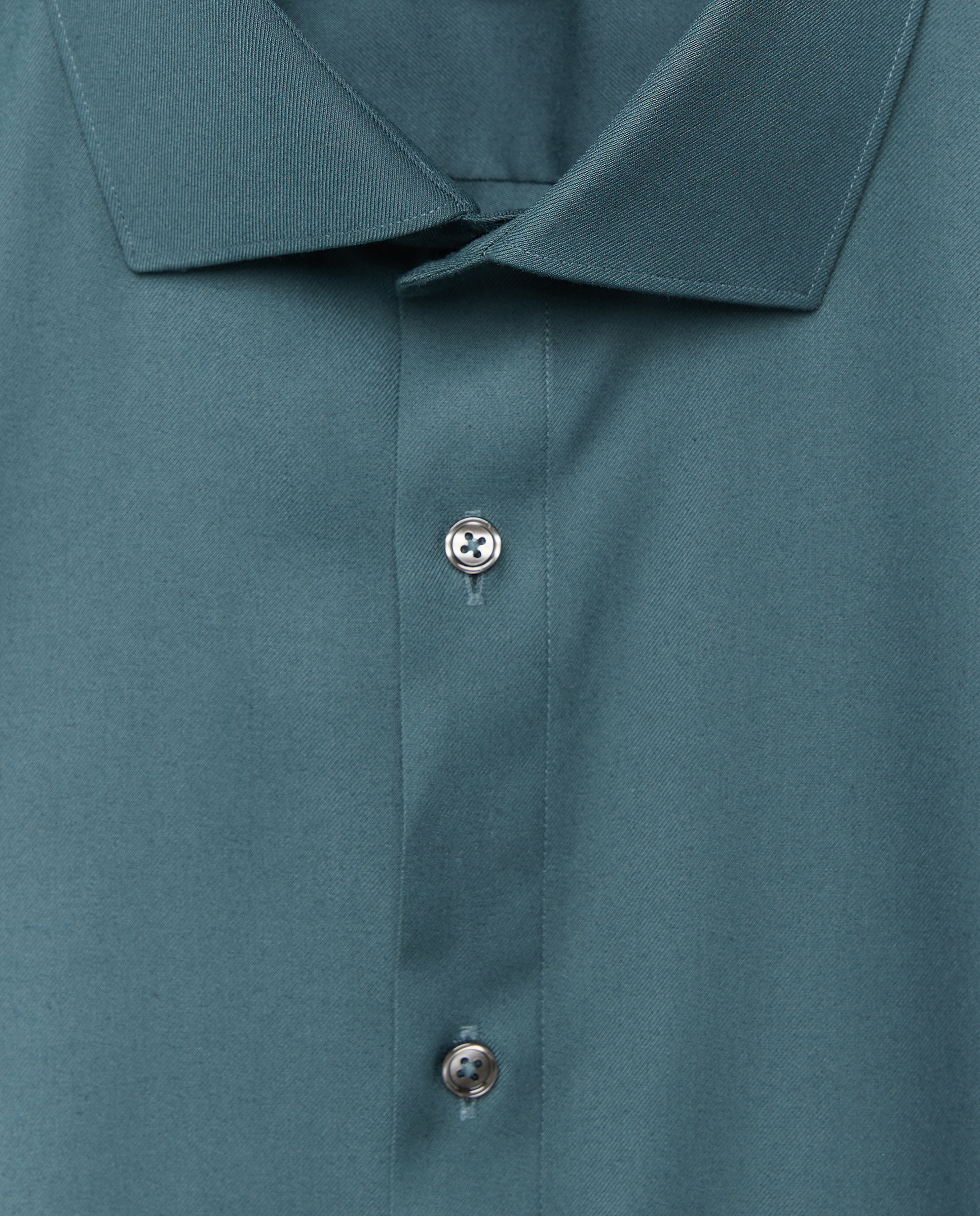 Camisa para hombre manga larga lisa - Easy Wear - Verde Verde-5