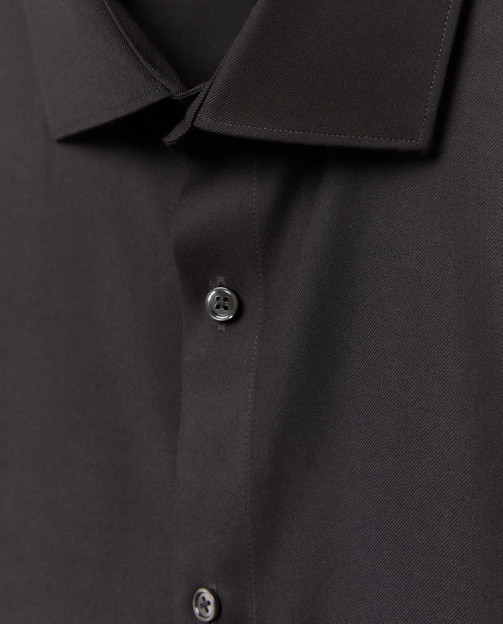 Camisa para hombre manga larga lisa - Easy Wear - Negro Negro-5