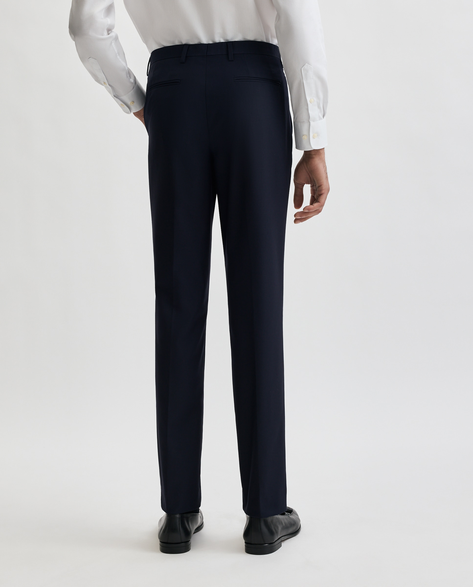 Pantalón de traje para hombre lisa - Easy Wear - Azul marino Azul marino-3
