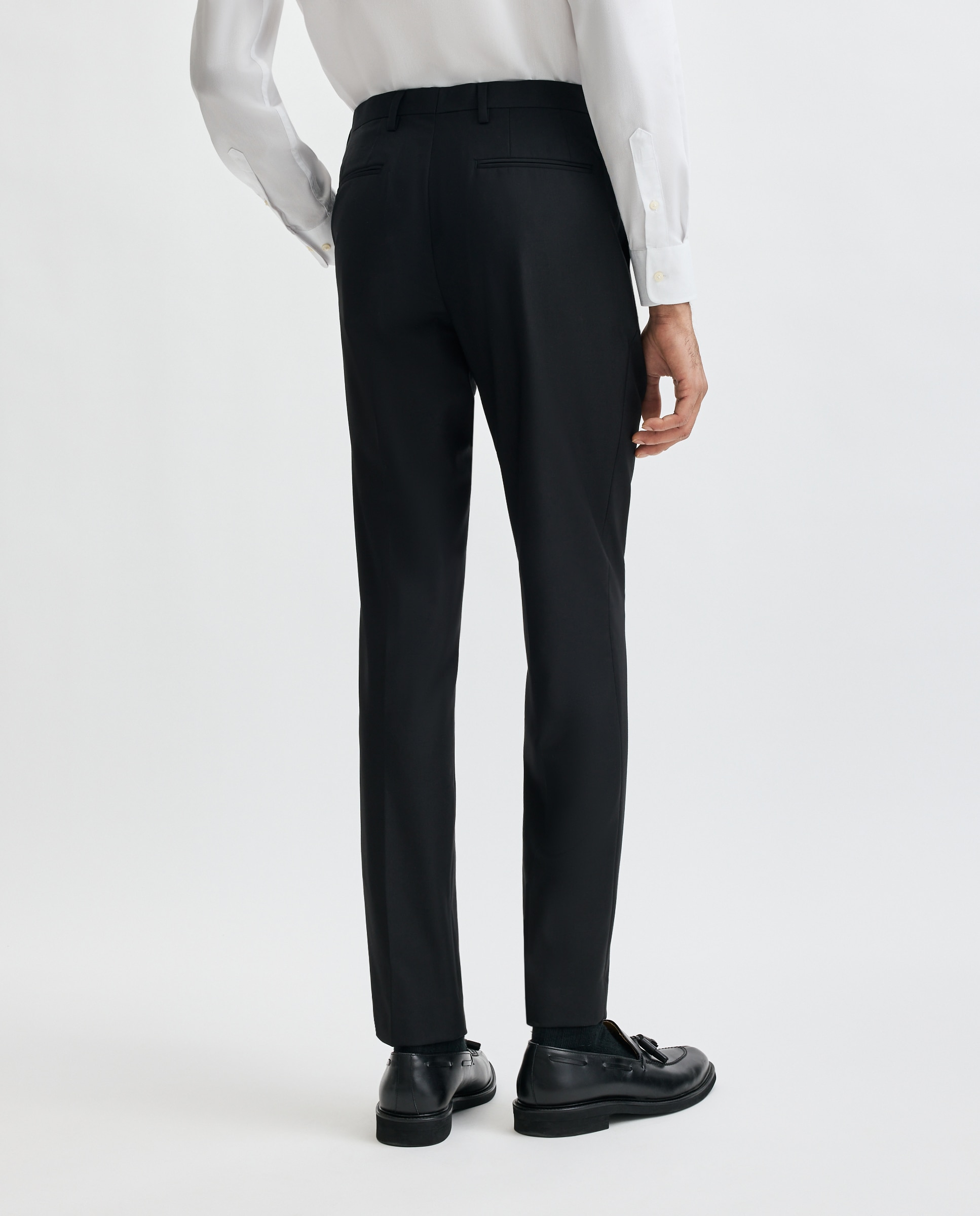 Pantalón de traje para hombre lisa - Easy Wear - Negro Negro-3
